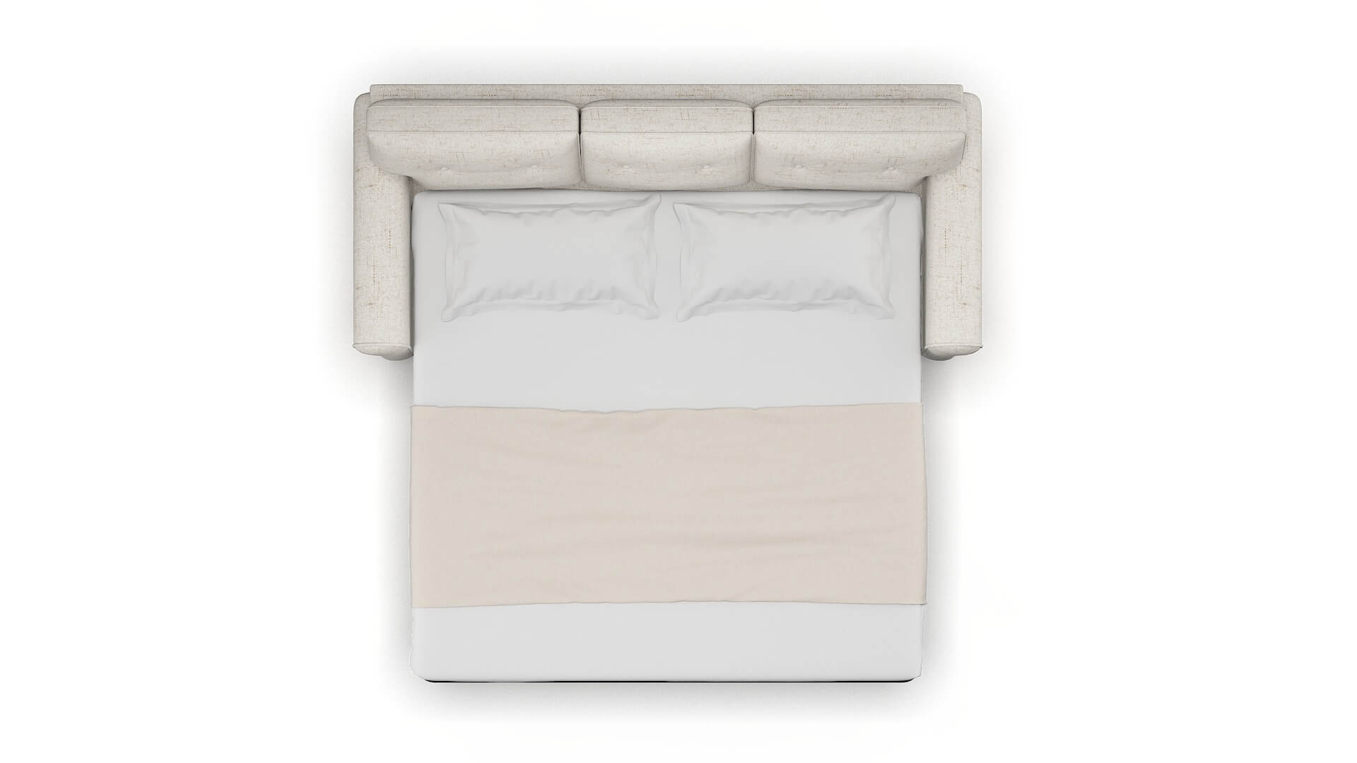 Farah Derby Taupe Sofa Sleeper Espresso legs 3