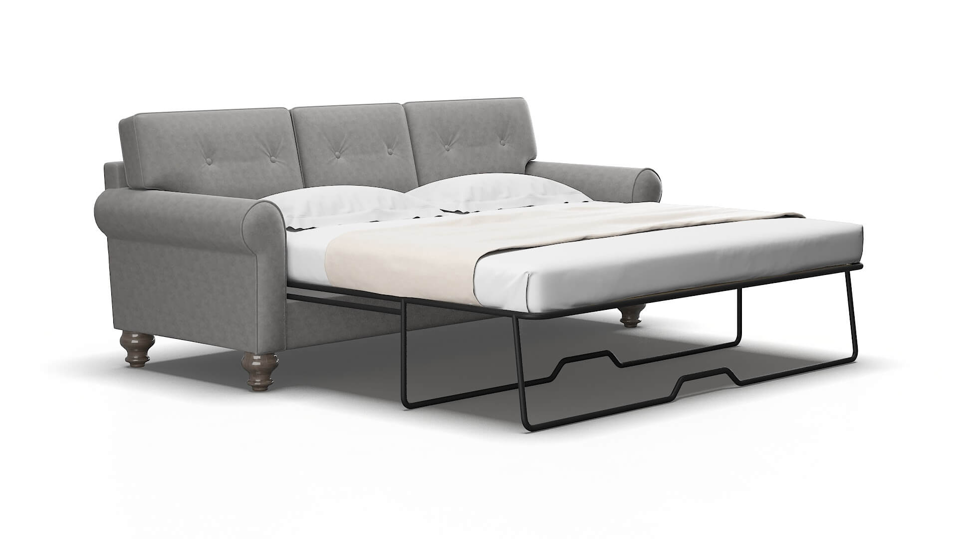 Farah Dream_d Charcoal Sofa Sleeper Espresso legs 2