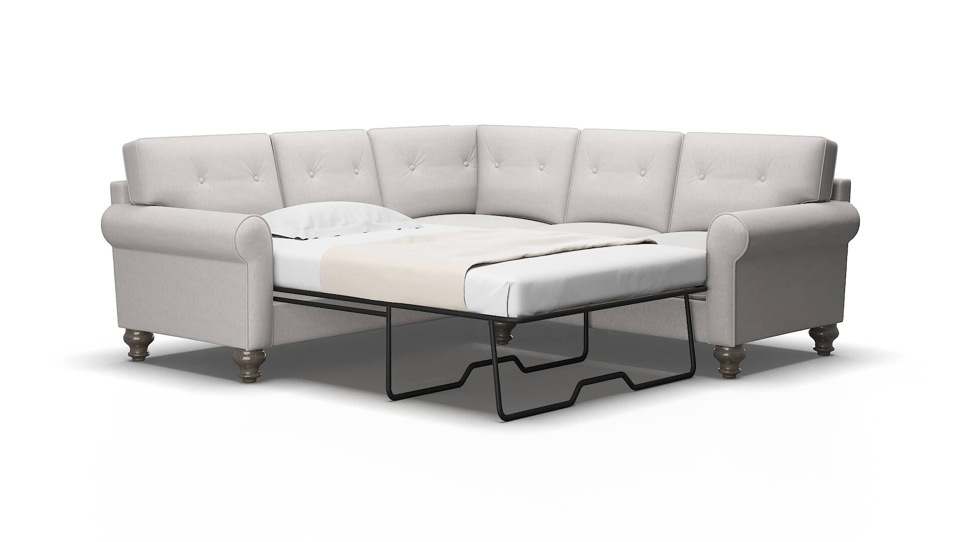 Farah Dream_d Sterling Sectional Sleeper Espresso legs 2