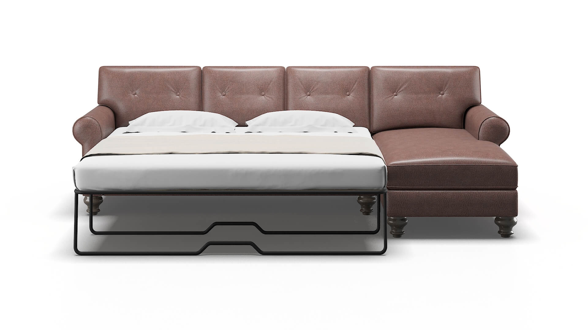 Farah Ford Brown Panel Sleeper Espresso legs 1