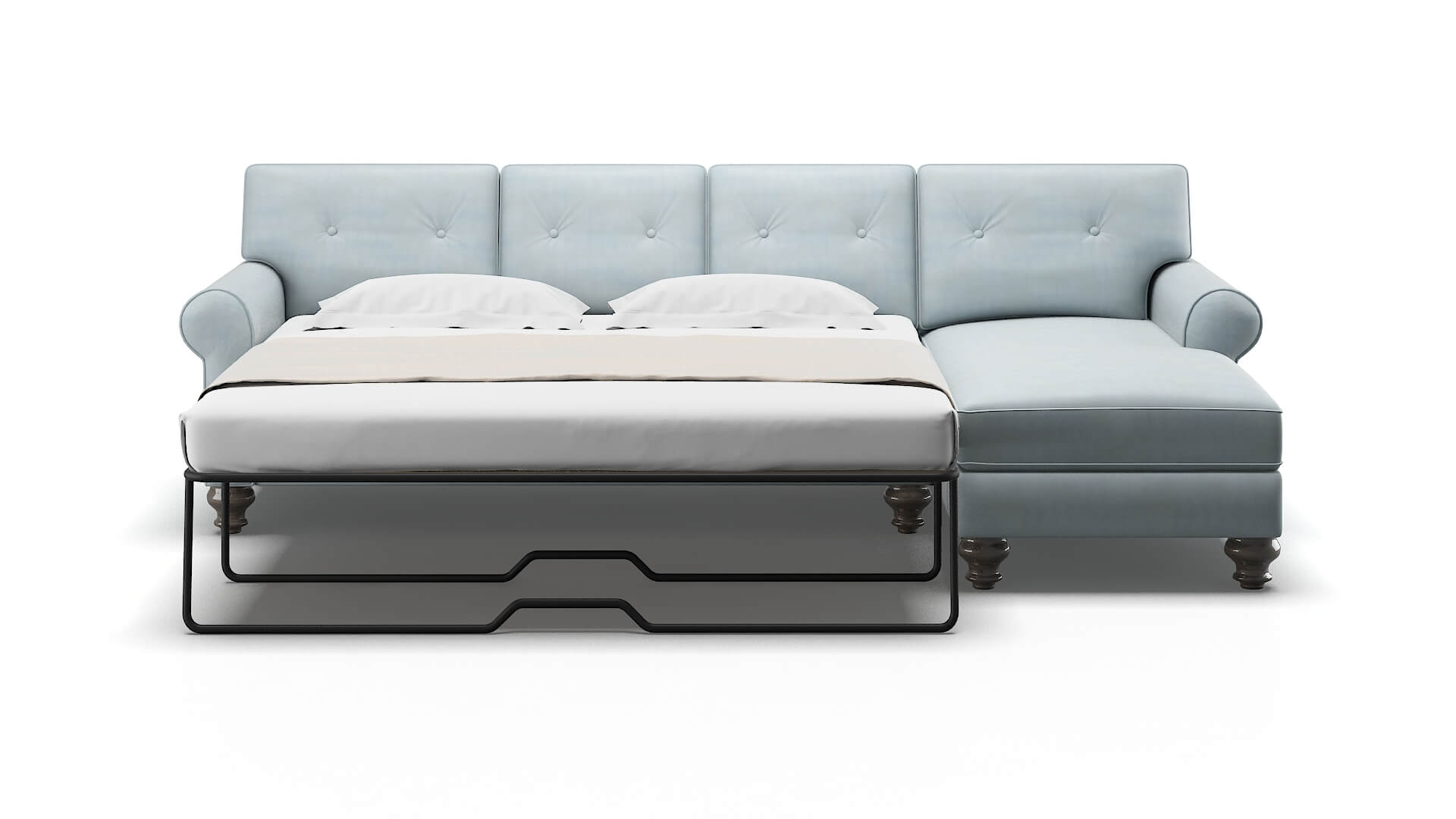 Farah Hathaway Aqua Panel Sleeper Espresso legs 1