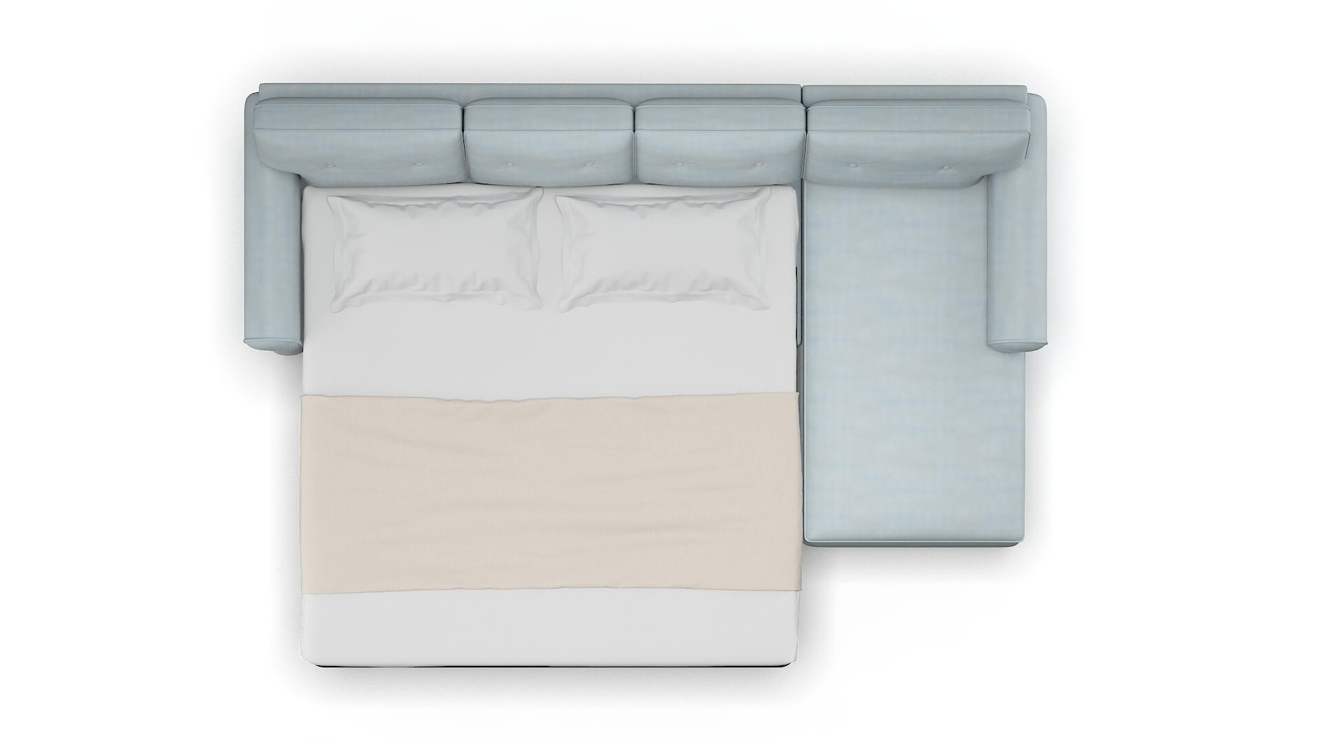 Farah Hathaway Aqua Panel Sleeper Espresso legs 3