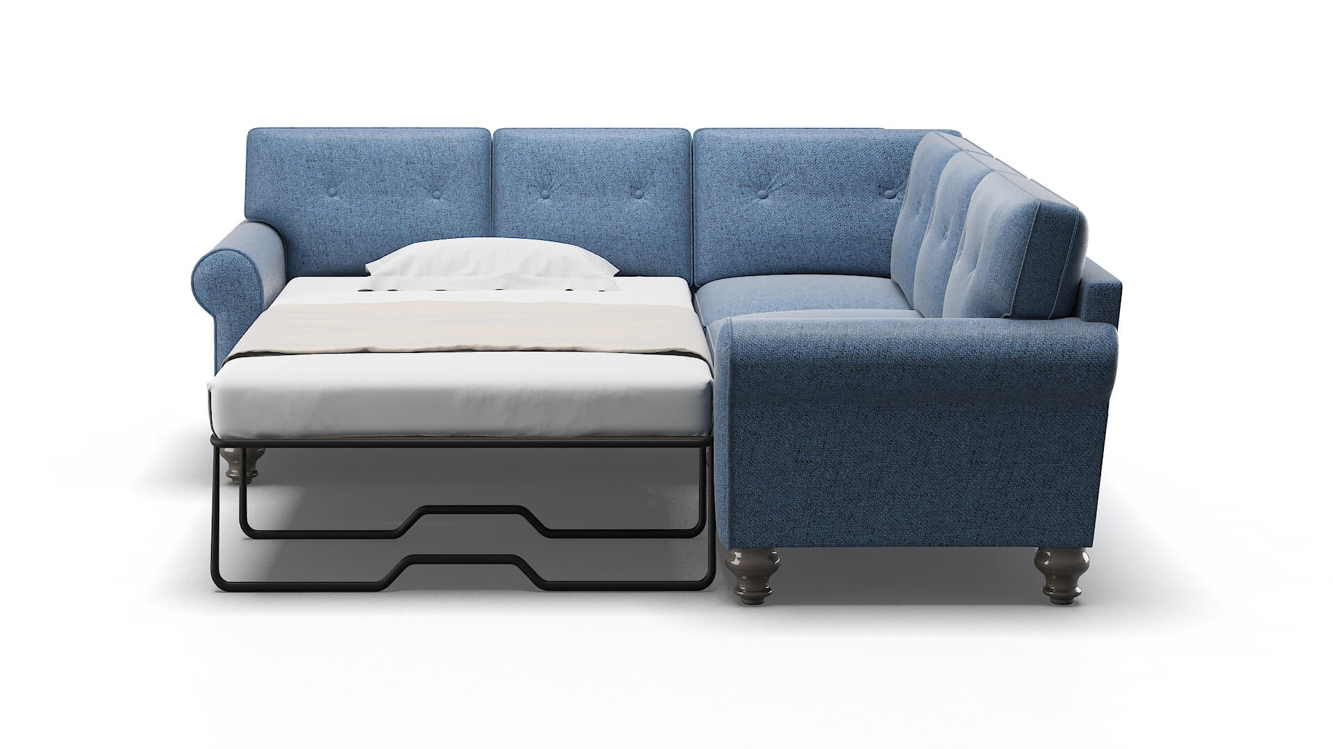 Farah Hepburn Water Sectional Sleeper Espresso legs 1