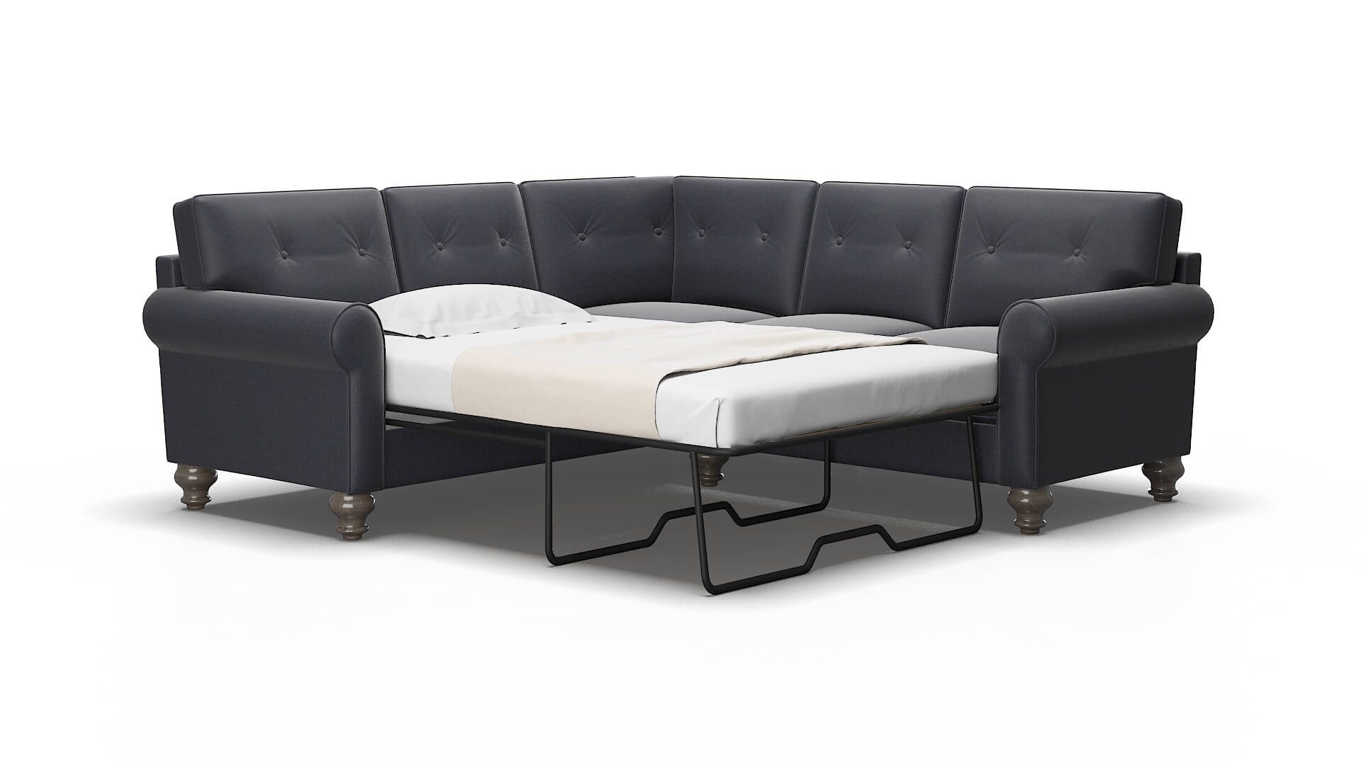 Farah Hepburn_hrp deep_sea Sectional sleeper Espresso Legs  2