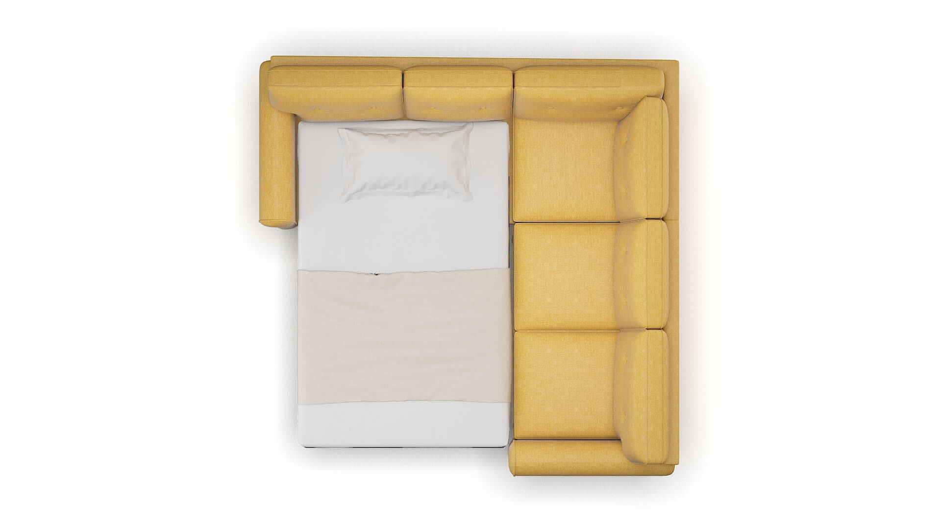 Farah Insight Citronella Sectional Sleeper Espresso legs 3