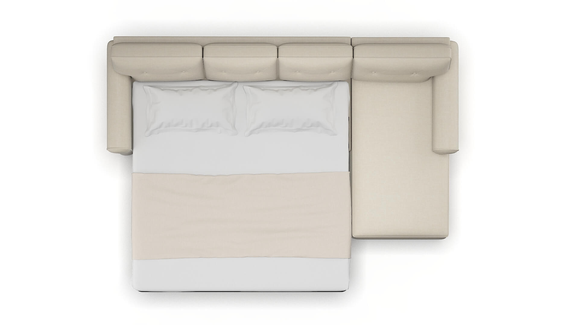 Farah Keylargo Almond Panel Sleeper Espresso legs 3