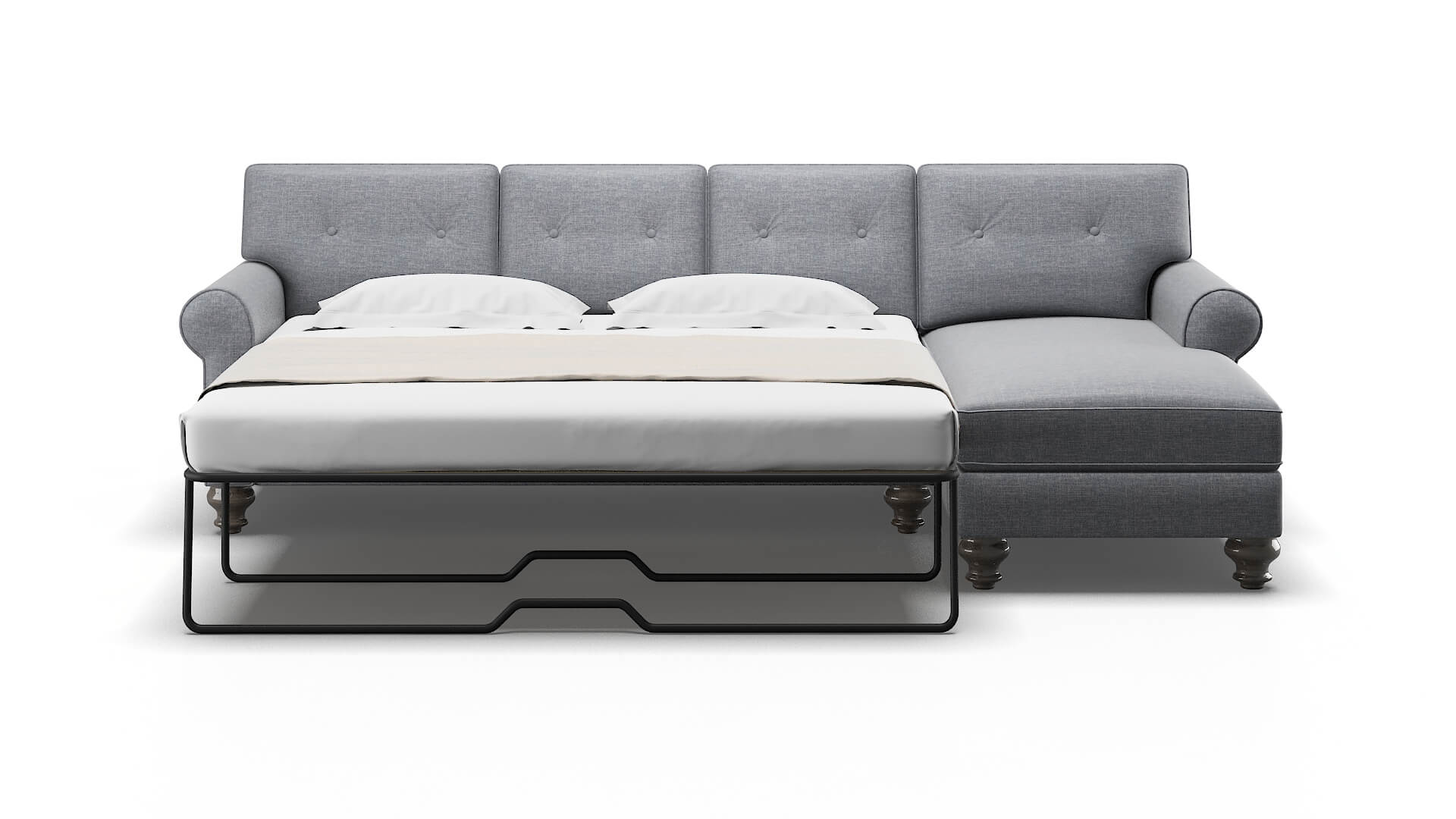 Farah Keylargo Ash Panel Sleeper Espresso legs 1