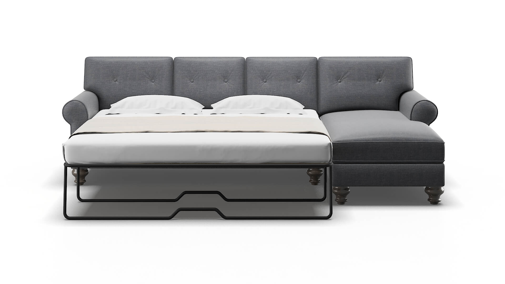 Farah Keylargo Graphite Panel Sleeper Espresso legs 1