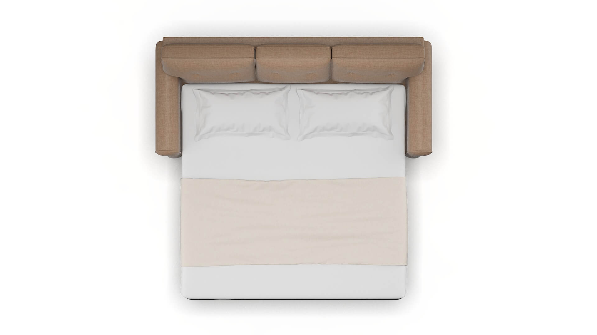 Farah Keylargo Mink Sofa Sleeper Espresso legs 3