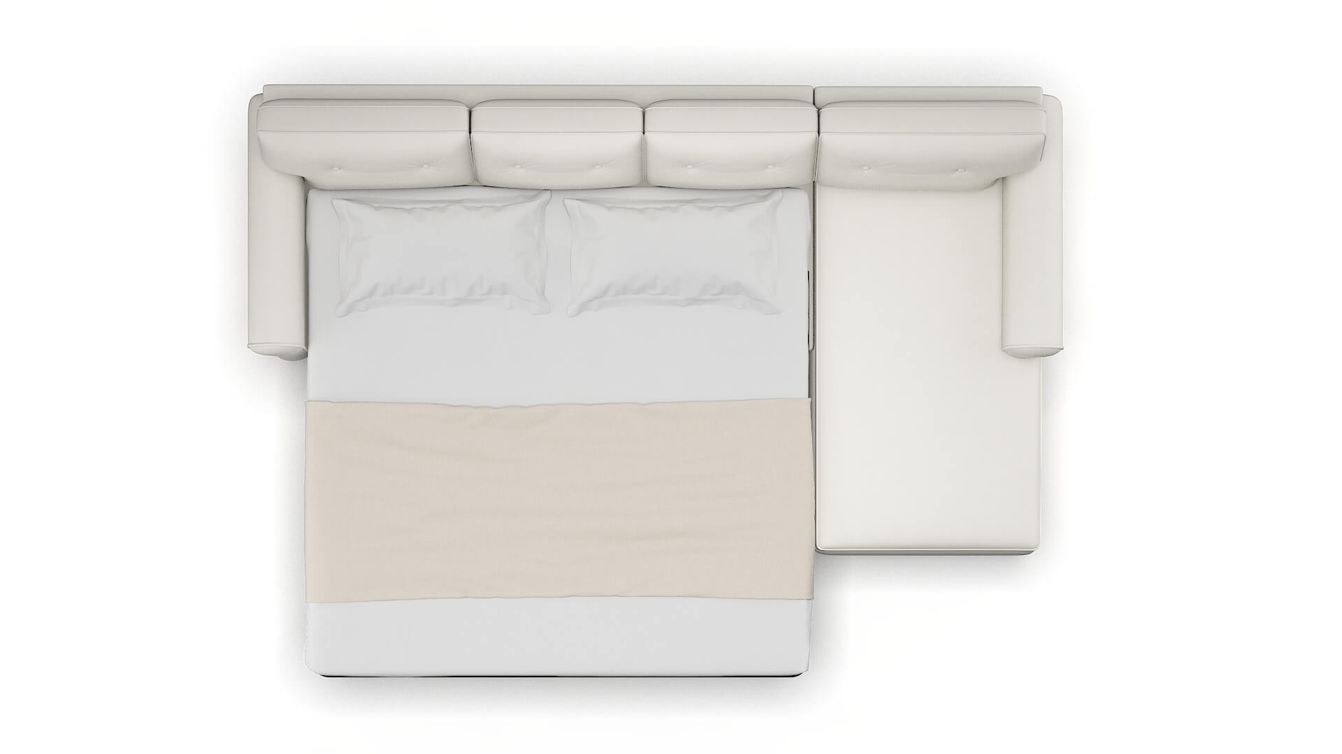 Farah Keylargo Oatmeal Panel Sleeper Espresso legs 3