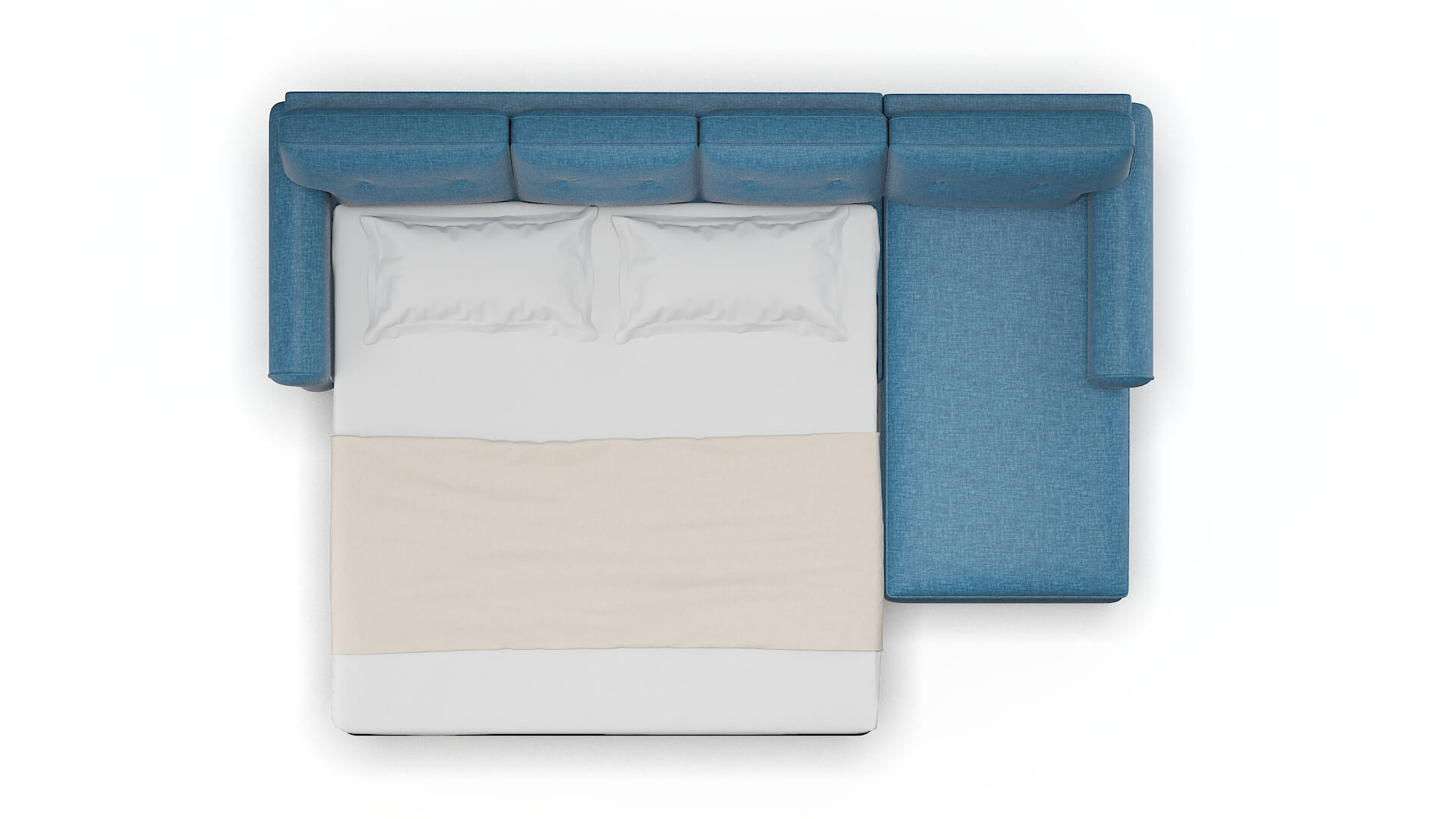 Farah Keylargo Ocean Panel Sleeper Espresso legs 3