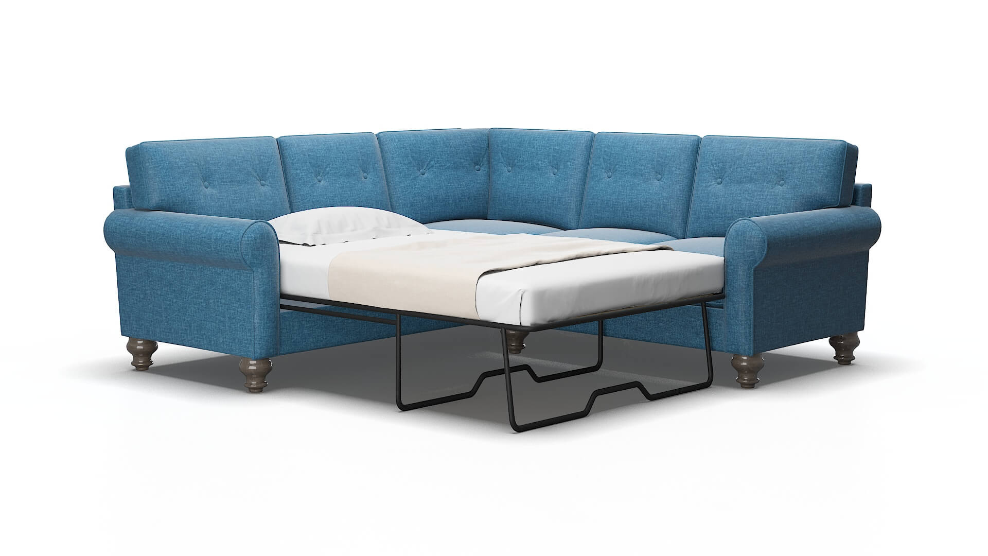 Farah Keylargo Ocean Sectional Sleeper Espresso legs 2