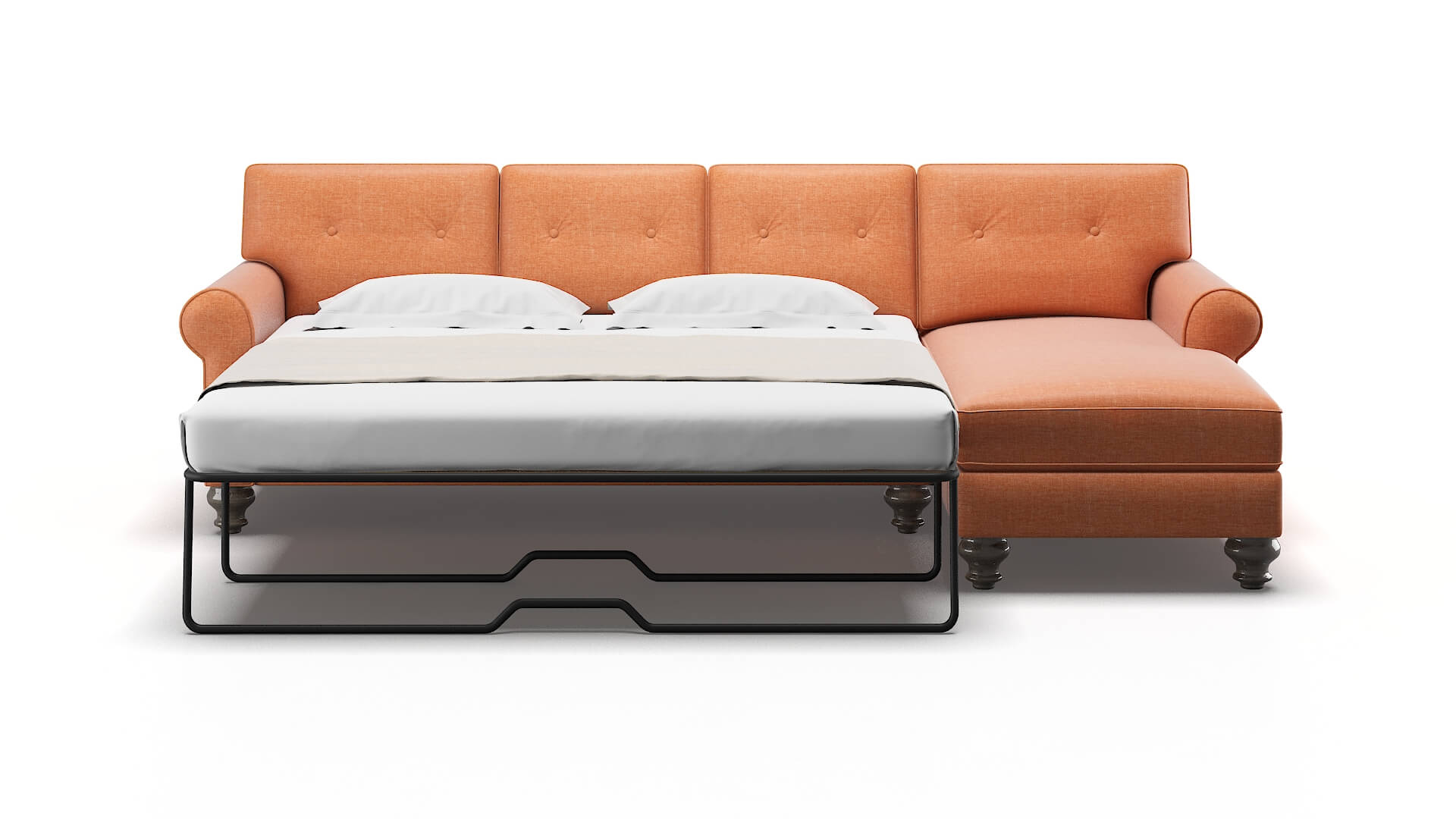 Farah Keylargo Terracotta Panel Sleeper Espresso legs 1