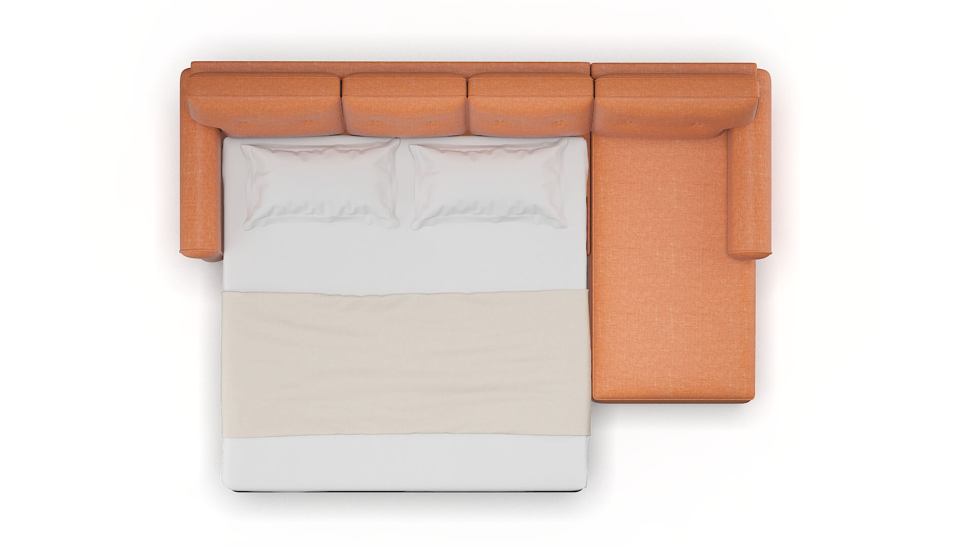 Farah Keylargo Terracotta Panel Sleeper Espresso legs 3