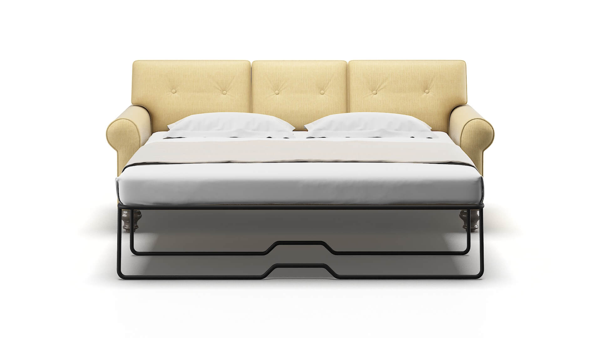 Farah Malibu Maize Sofa Sleeper Espresso legs 1