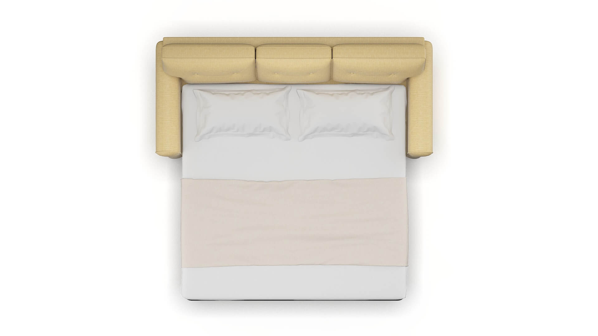 Farah Malibu Maize Sofa Sleeper Espresso legs 3