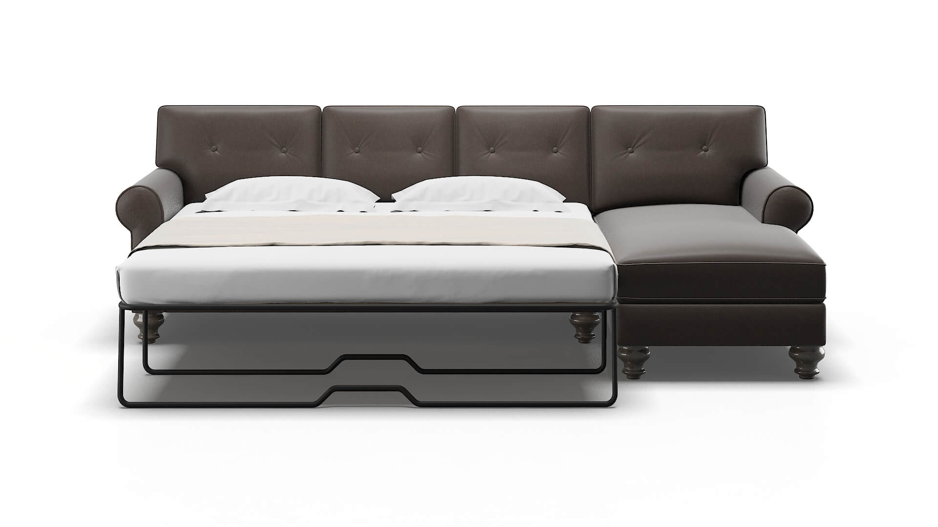 Farah Naples Graphite Panel Sleeper Espresso legs 1