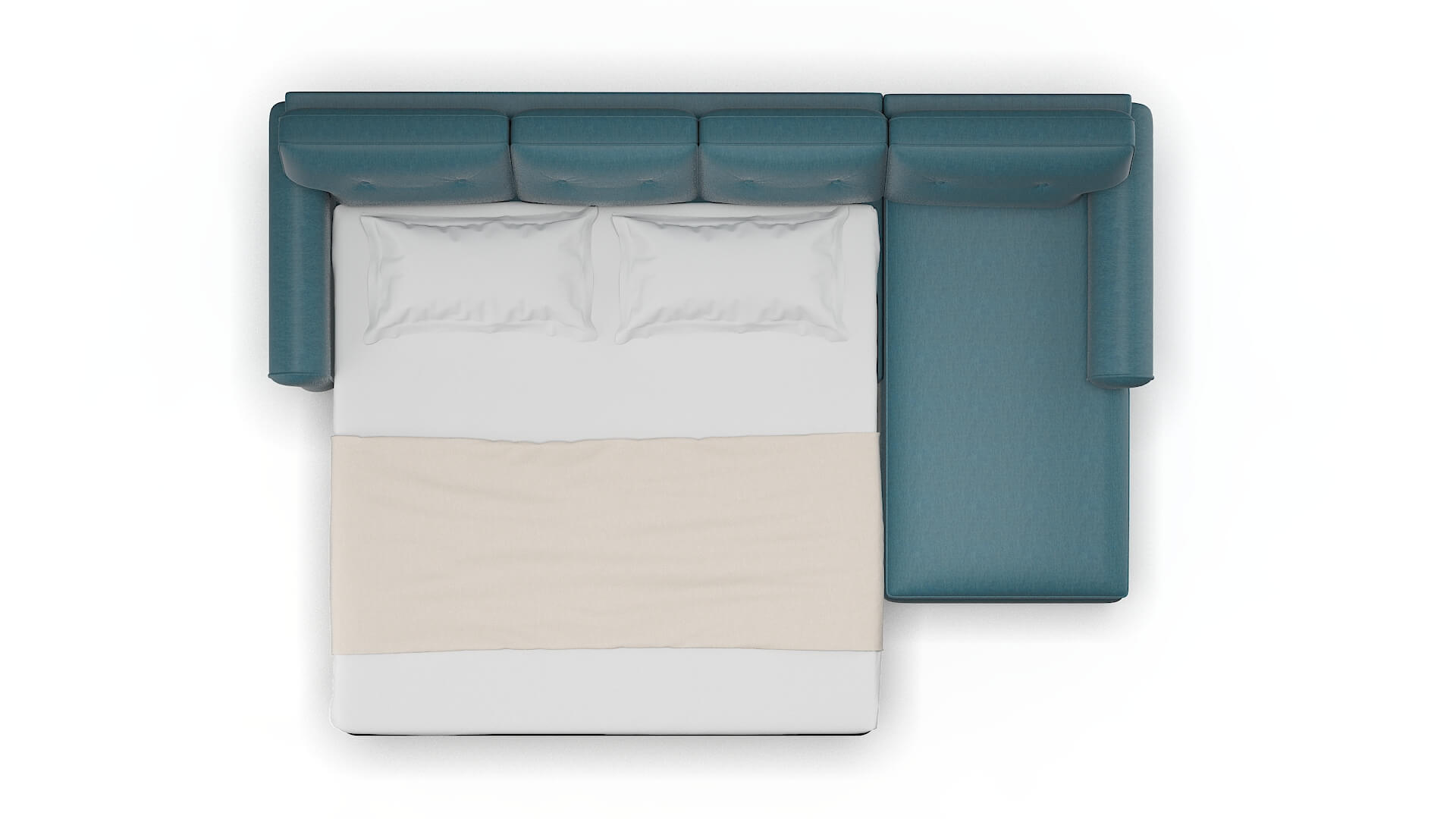 Farah Naples Slate Panel Sleeper Espresso legs 3