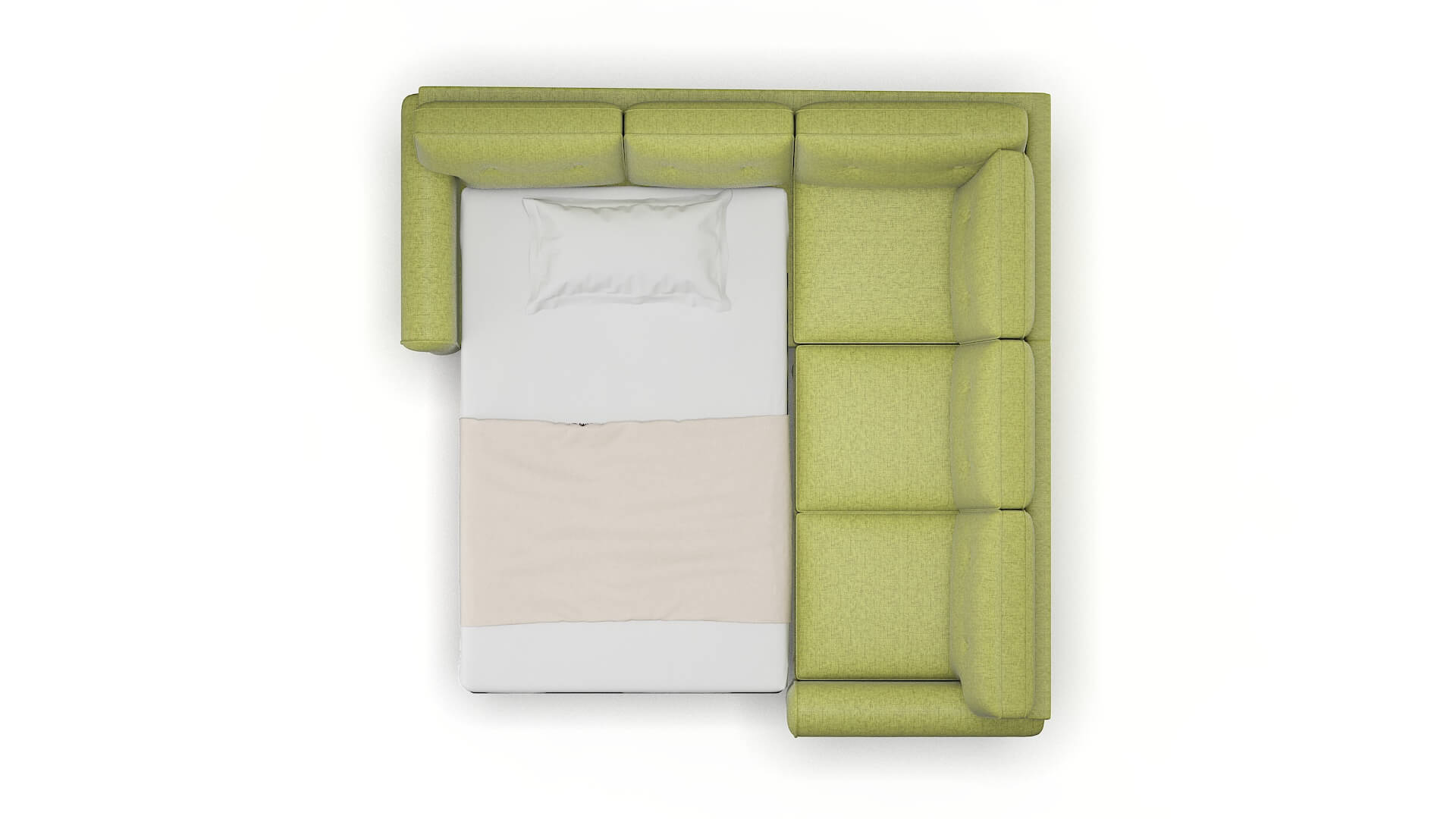 Farah Notion Appletini Sectional Sleeper Espresso legs 3