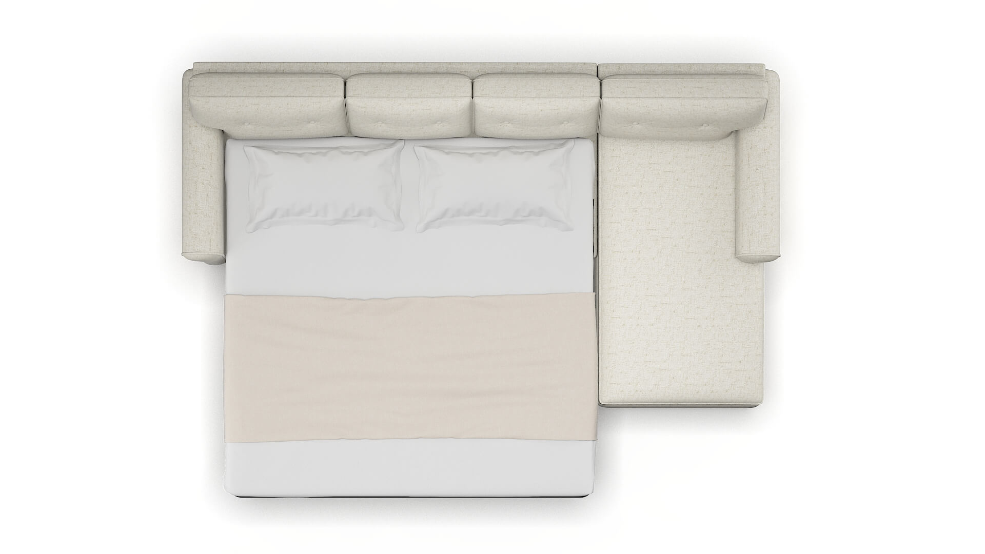 Farah Oceanside Birch Panel Sleeper Espresso legs 3