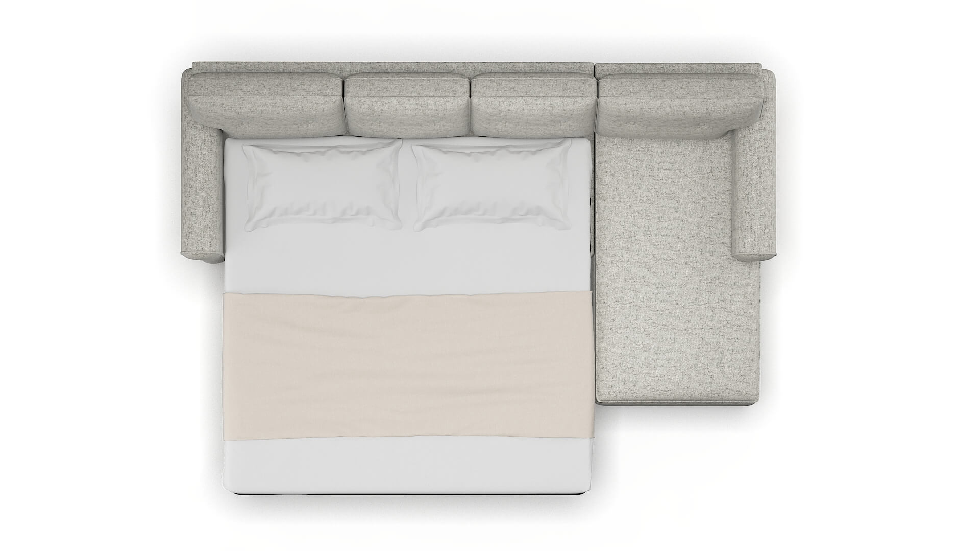 Farah Oceanside Granite Panel Sleeper Espresso legs 3