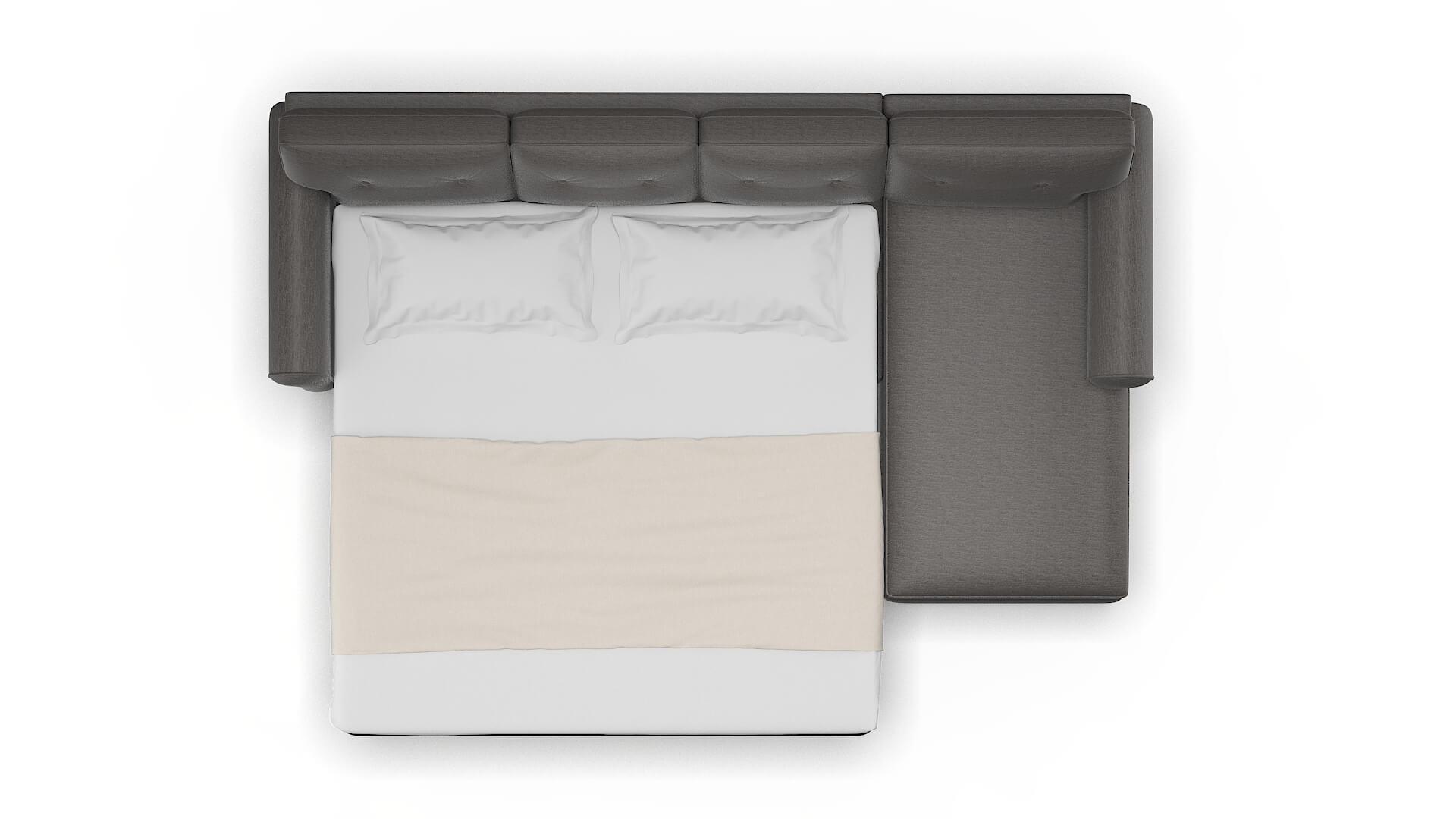 Farah Oscar Charcoal Panel Sleeper Espresso legs 3