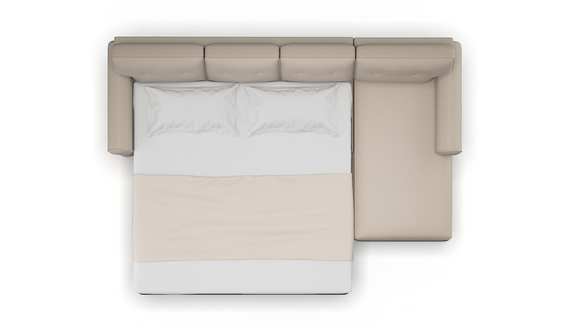 Farah Oscar Linen Panel Sleeper Espresso legs 3