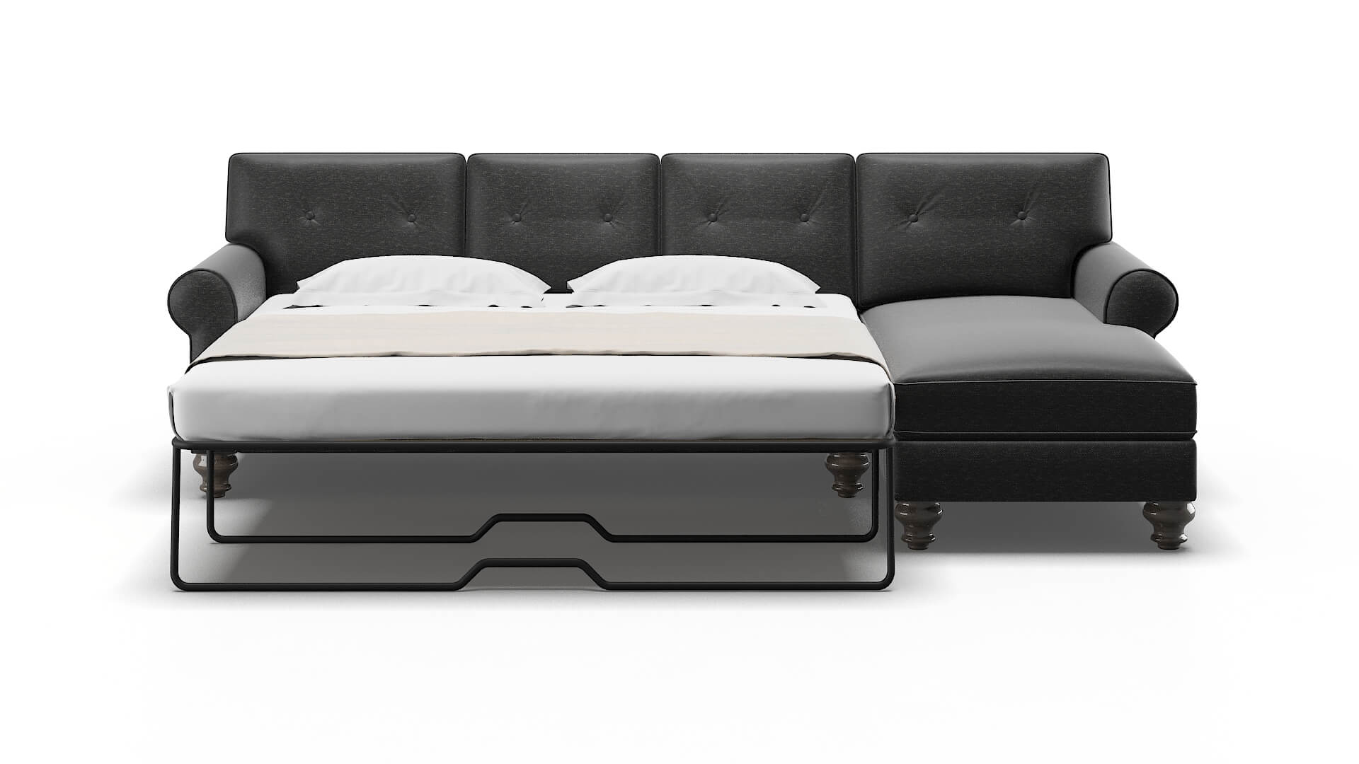 Farah Phoenix Charcoal Panel Sleeper Espresso legs 1