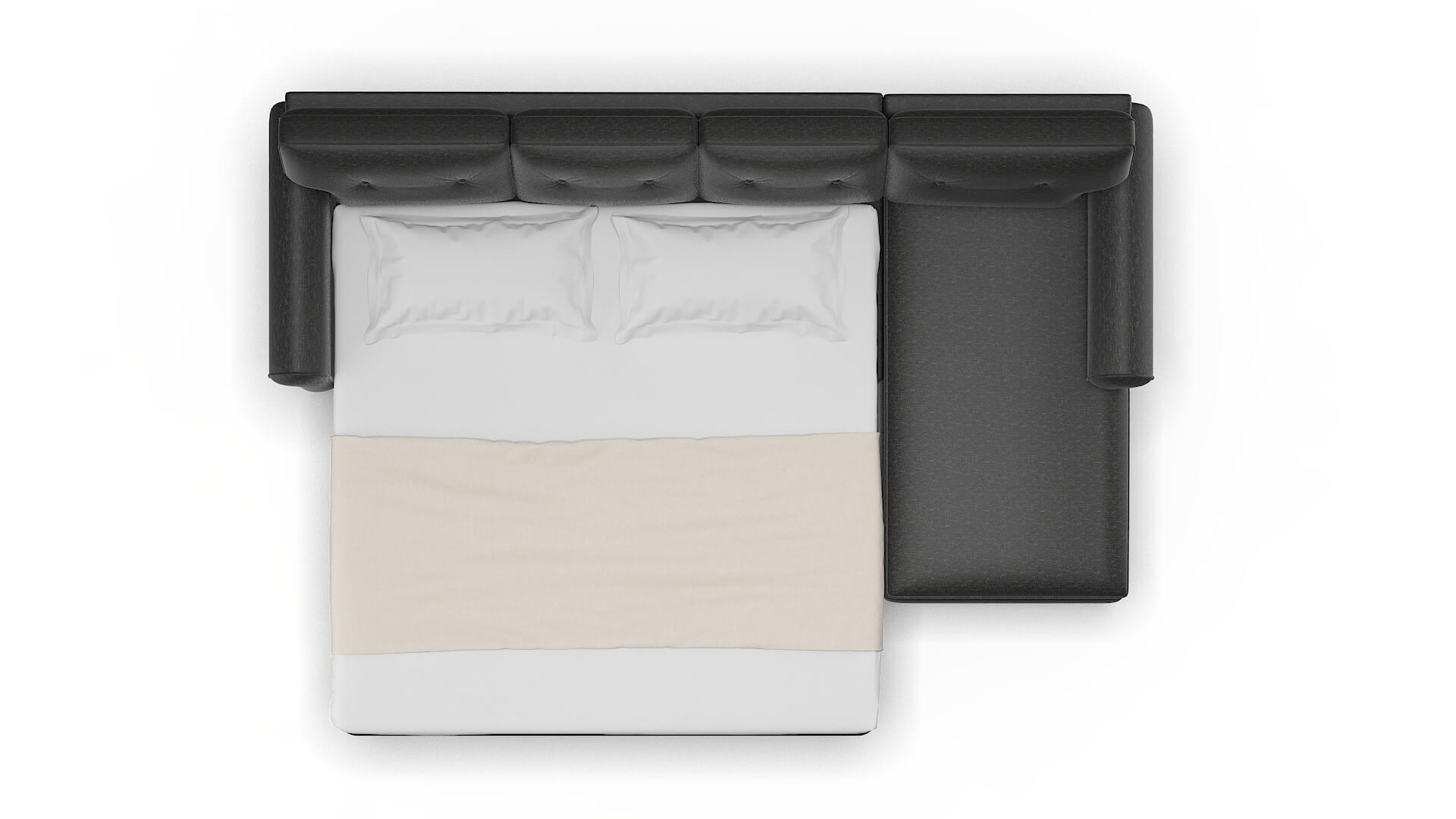 Farah Phoenix Charcoal Panel Sleeper Espresso legs 3