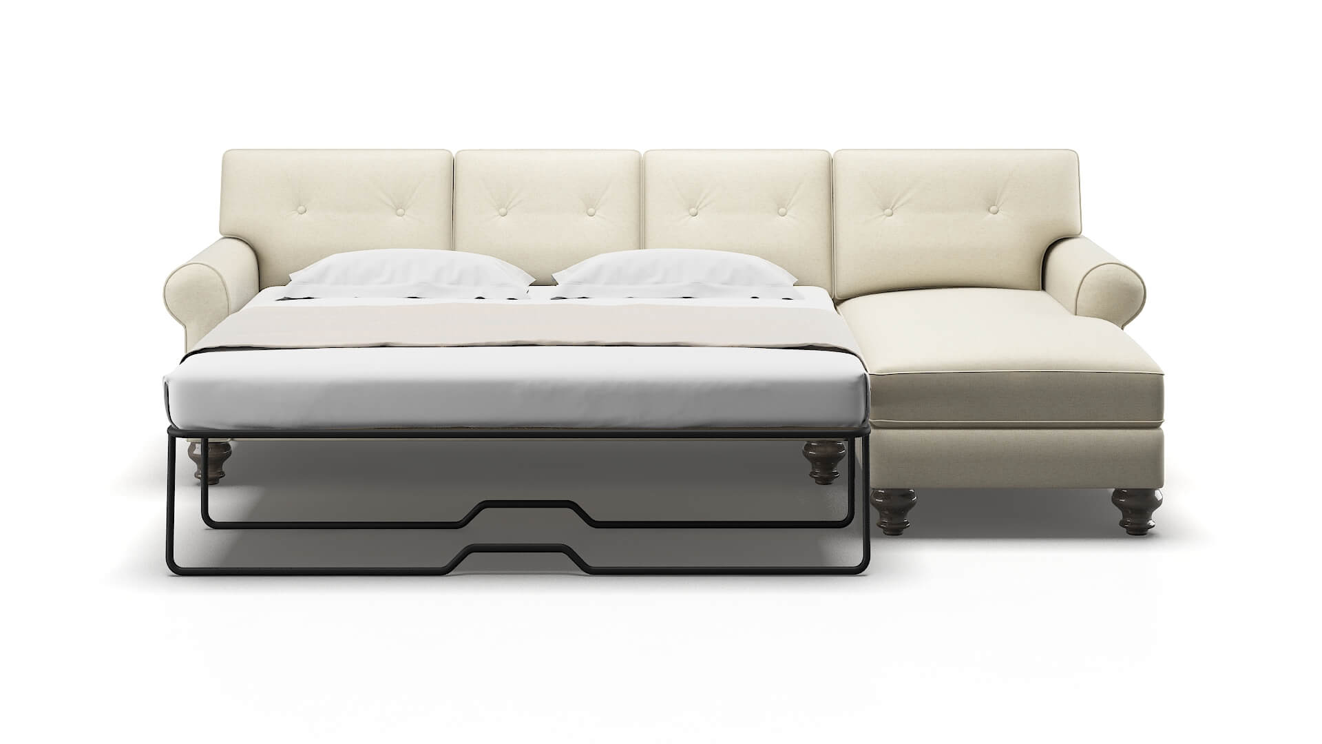 Farah Phoenix Ivory Panel Sleeper Espresso legs 1