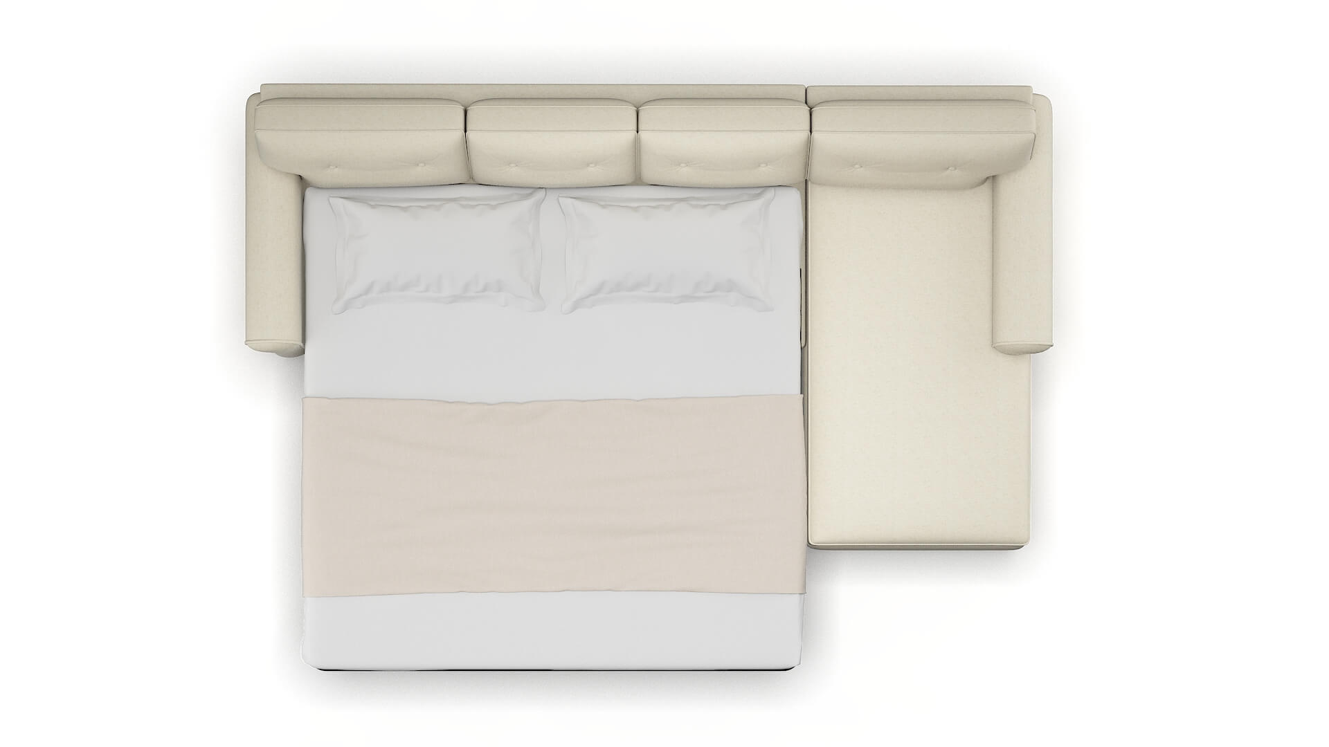 Farah Phoenix Ivory Panel Sleeper Espresso legs 3