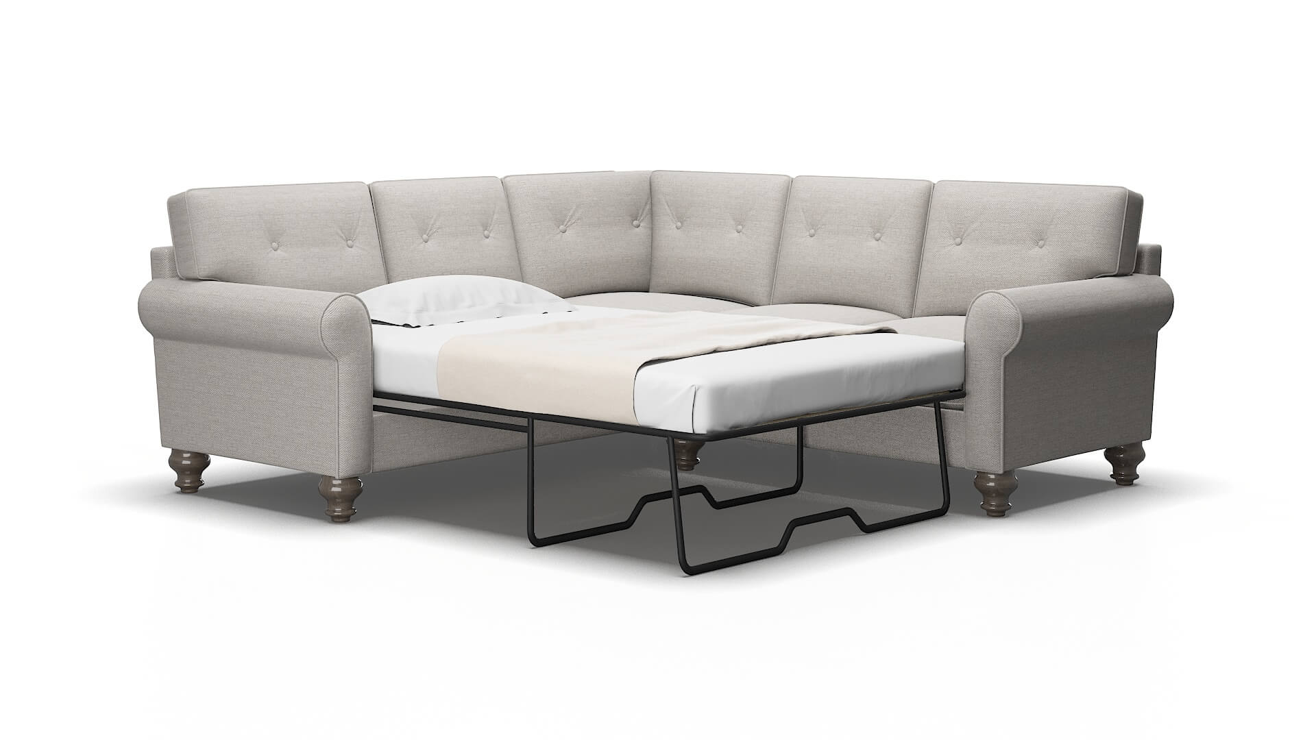 Farah Phoenix sterling Sectional sleeper Espresso Legs  2