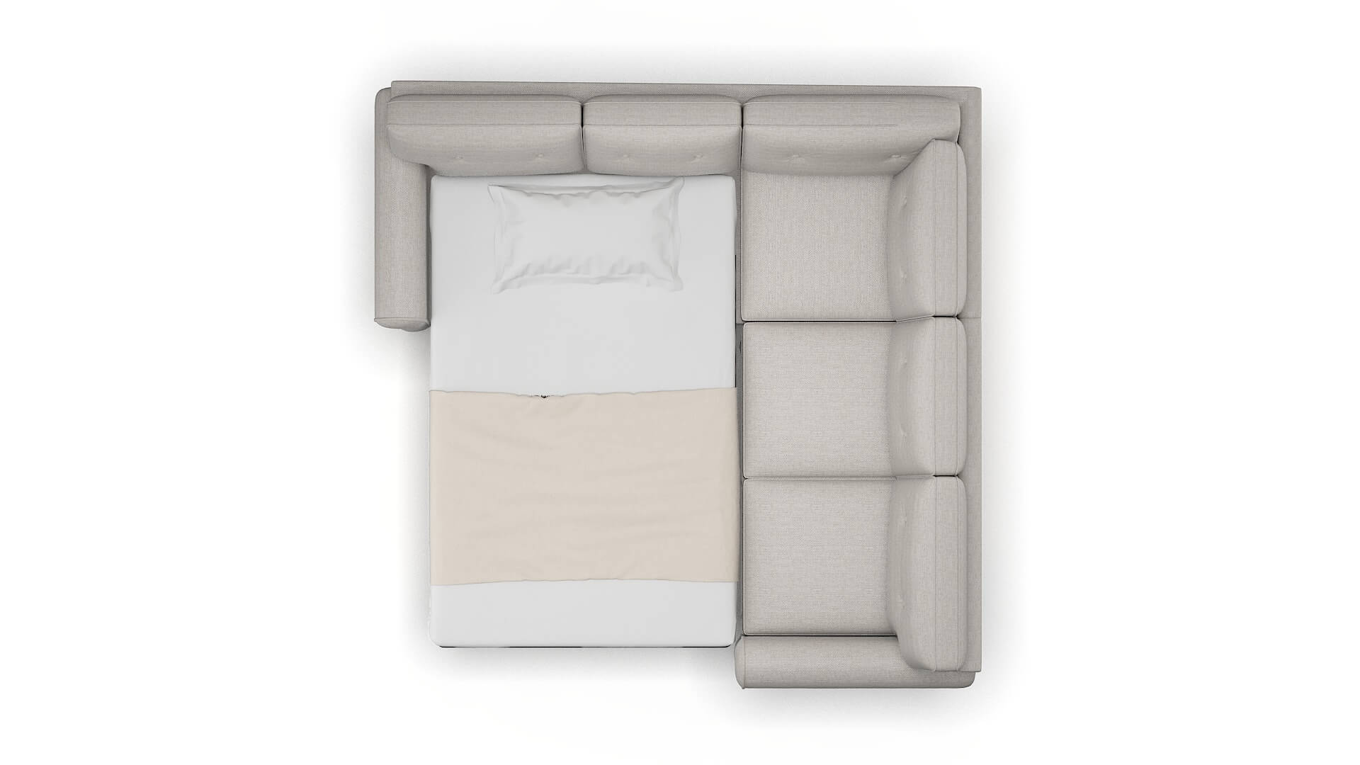 Farah Phoenix Sterling Sectional Sleeper Espresso legs 3