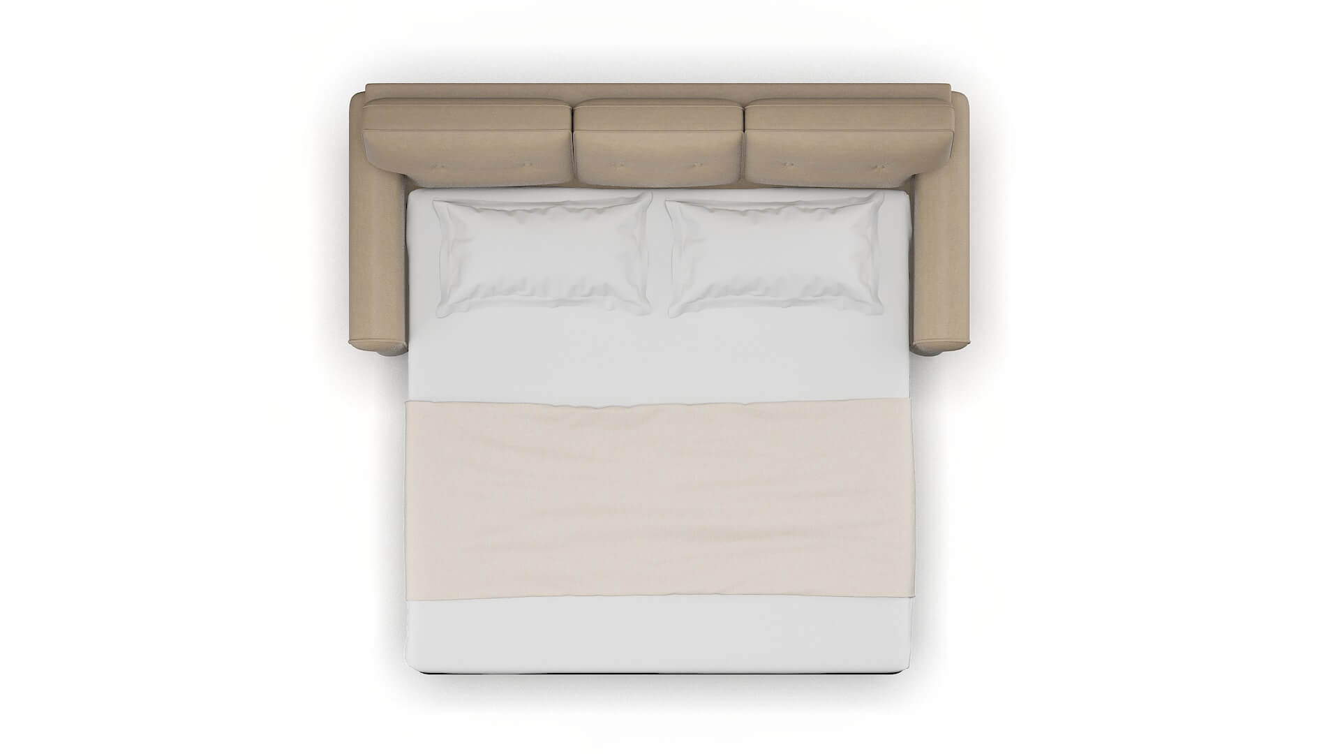 Farah Rocket Cappuccino Sofa Sleeper Espresso legs 3