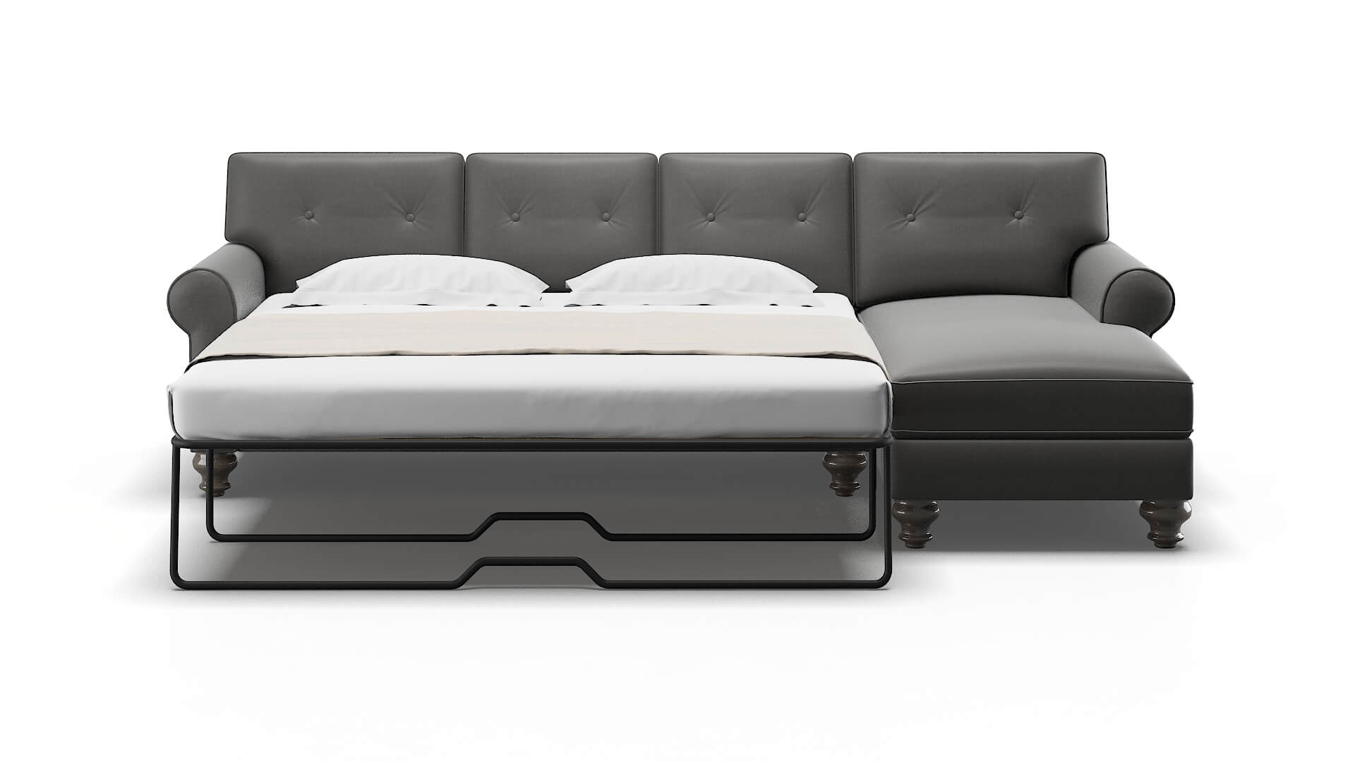 Farah Rocket Charcoal Panel Sleeper Espresso legs 1