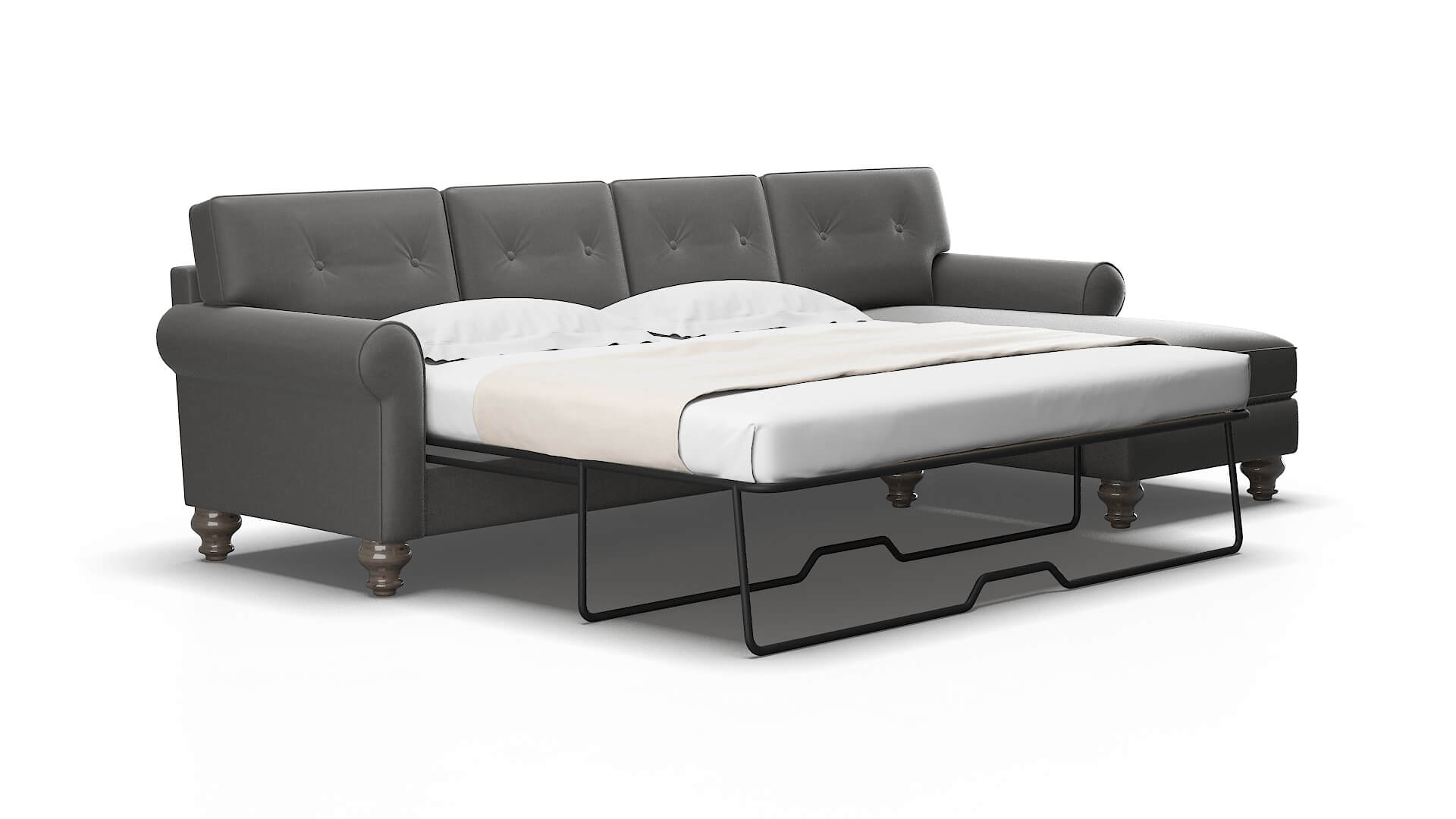 Farah Rocket Charcoal Panel Sleeper Espresso legs 2