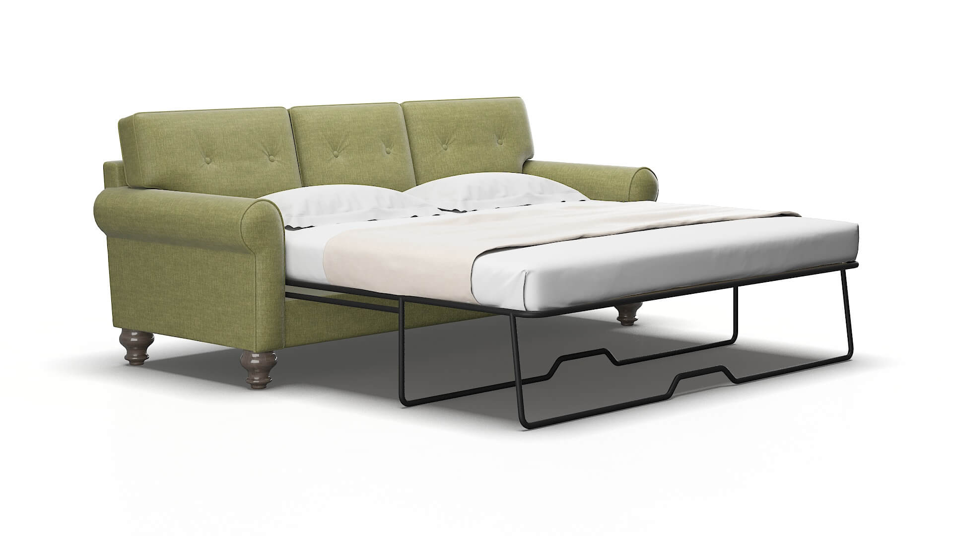 Farah Rocket Evergreen Sofa Sleeper Espresso legs 2