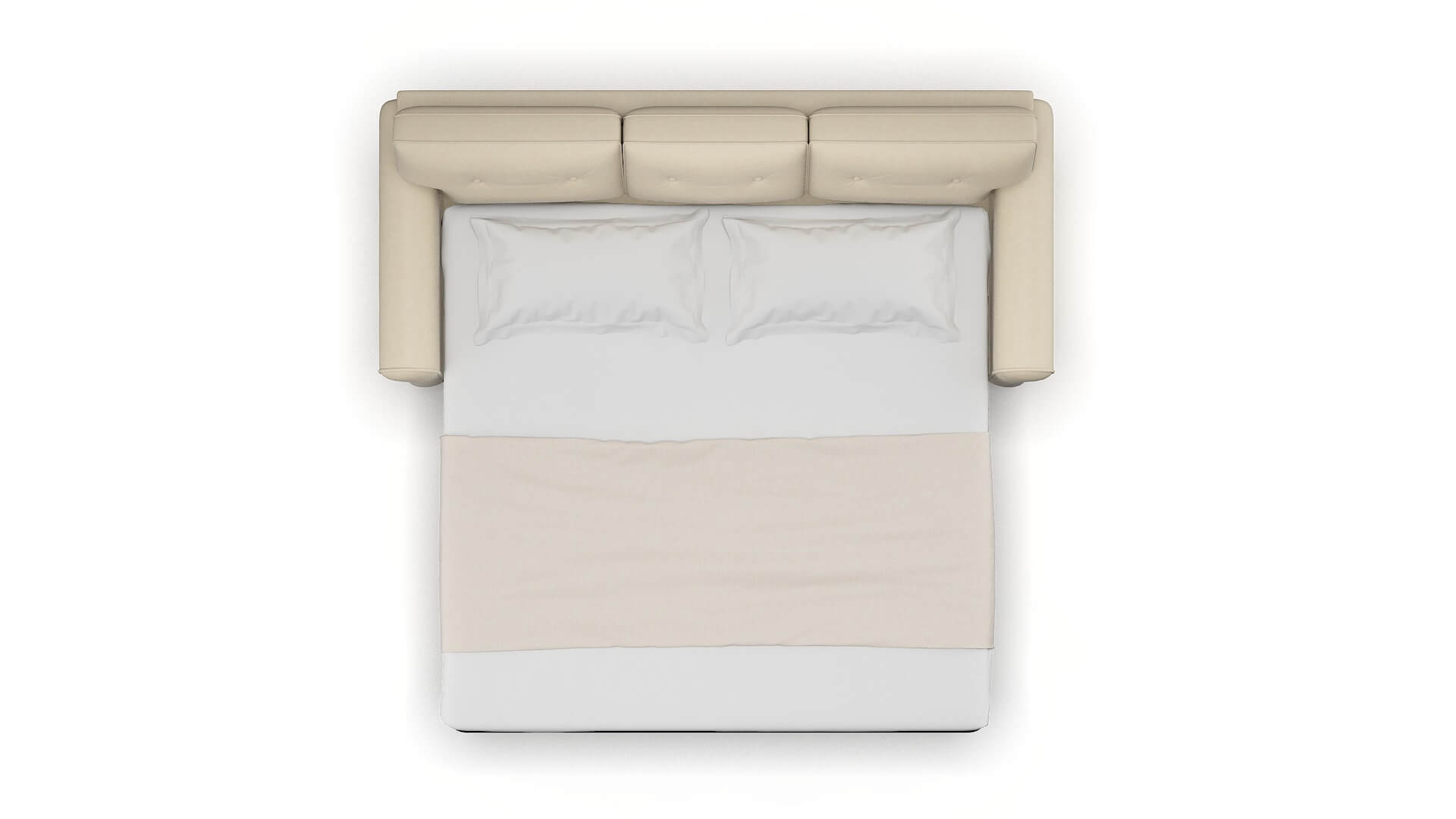 Farah Rocket Sand Sofa Sleeper Espresso legs 3