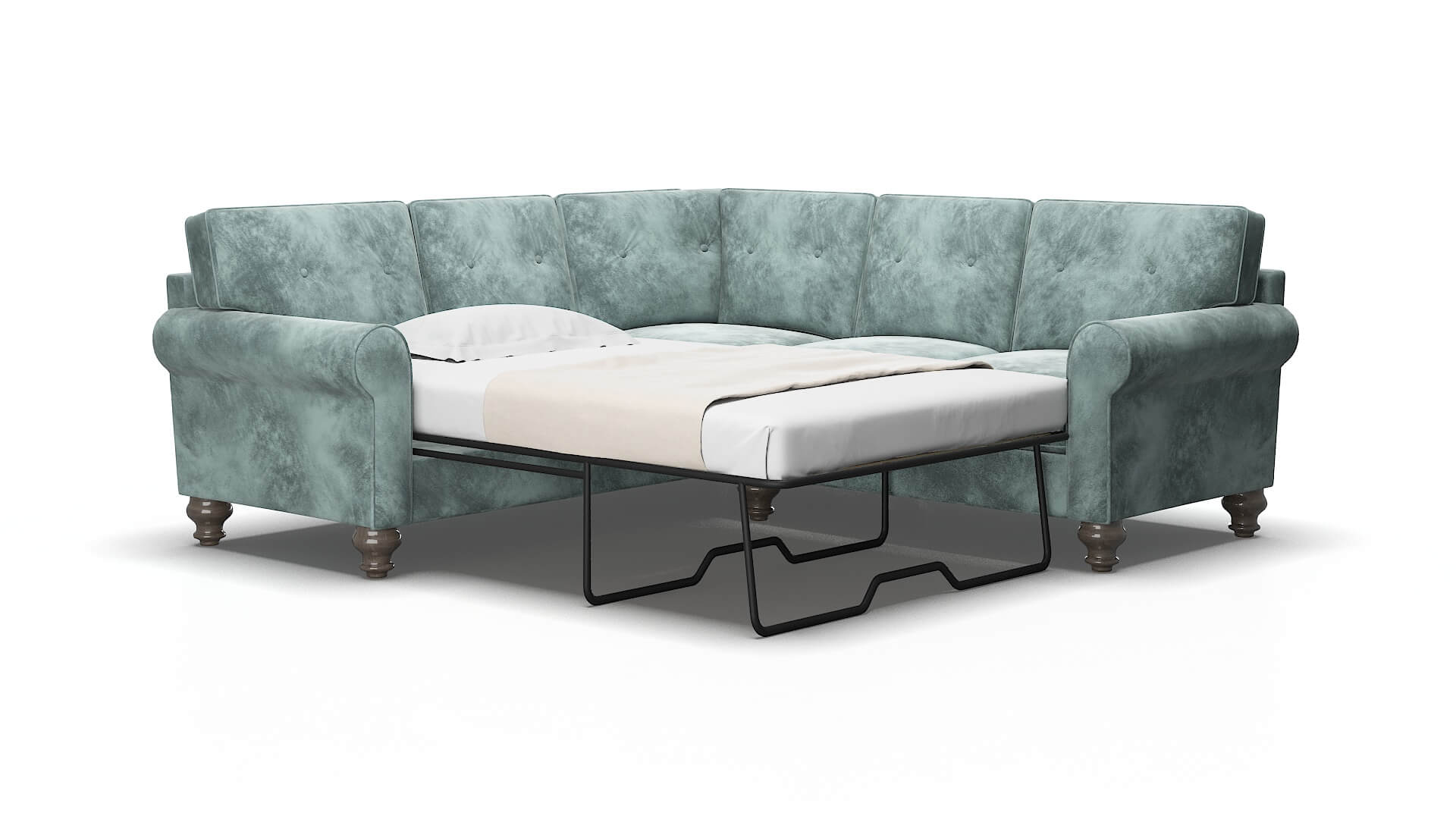Farah Royale cloud Sectional sleeper Espresso Legs  2