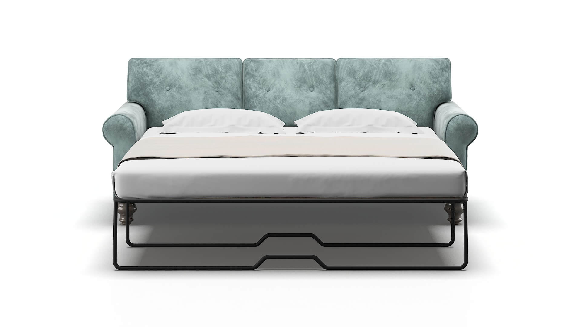 Farah Royale Cloud Sofa Sleeper Espresso legs 1