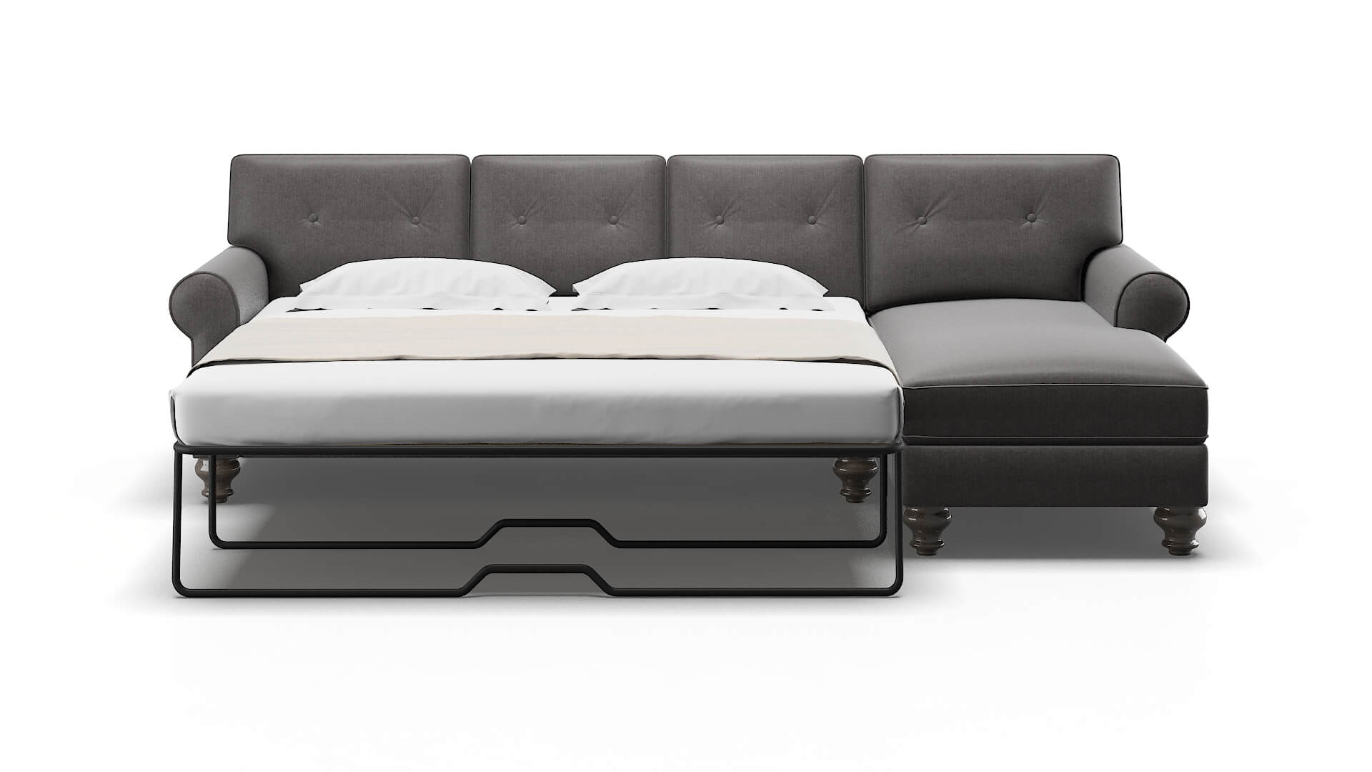 Farah Sasha Grey Panel Sleeper Espresso legs 1