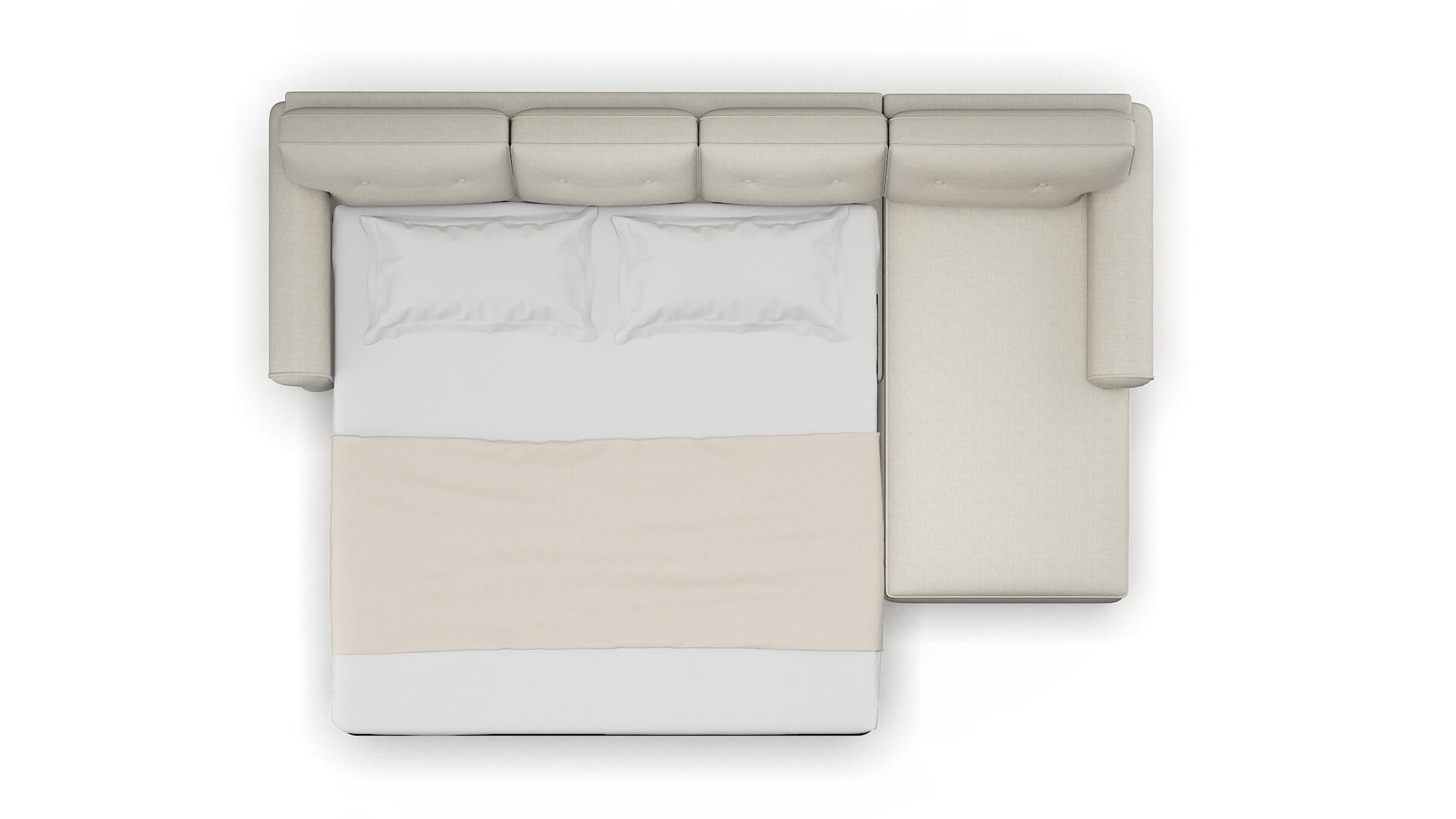 Farah Sasha Linen Panel Sleeper Espresso legs 3