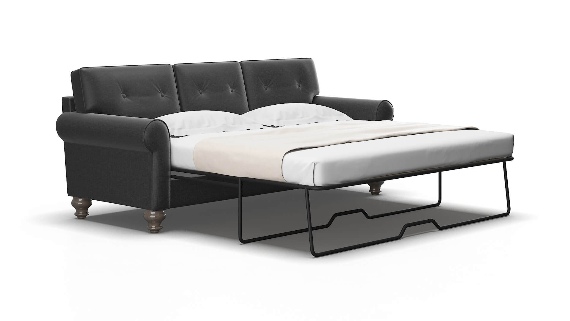 Farah Sosoftness 54 Sofa Sleeper Espresso legs 2