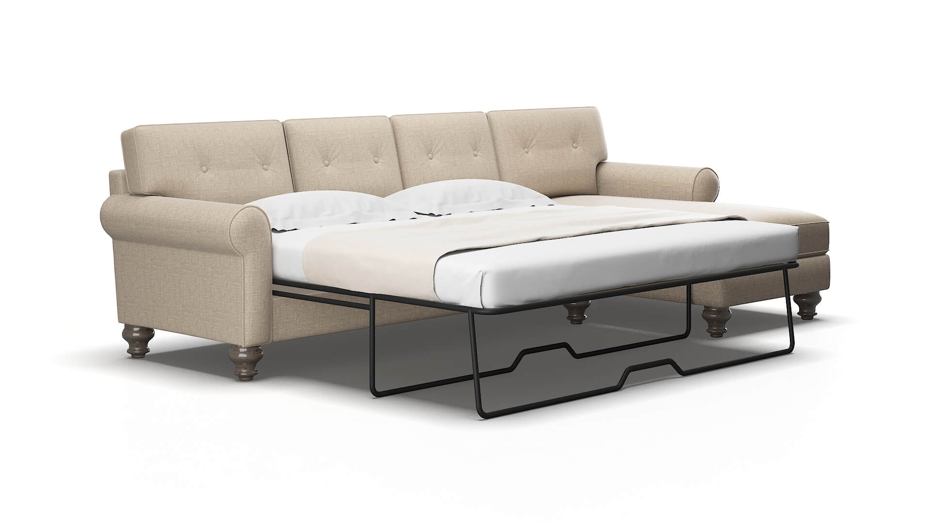 Farah Sosoftness 74 Panel sleeper Espresso Legs  2