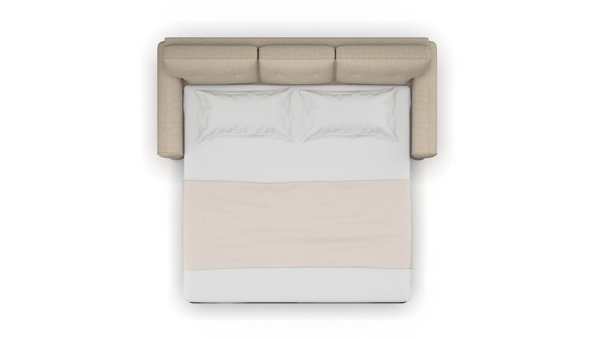 Farah Sosoftness 74 Sofa Sleeper Espresso legs 3