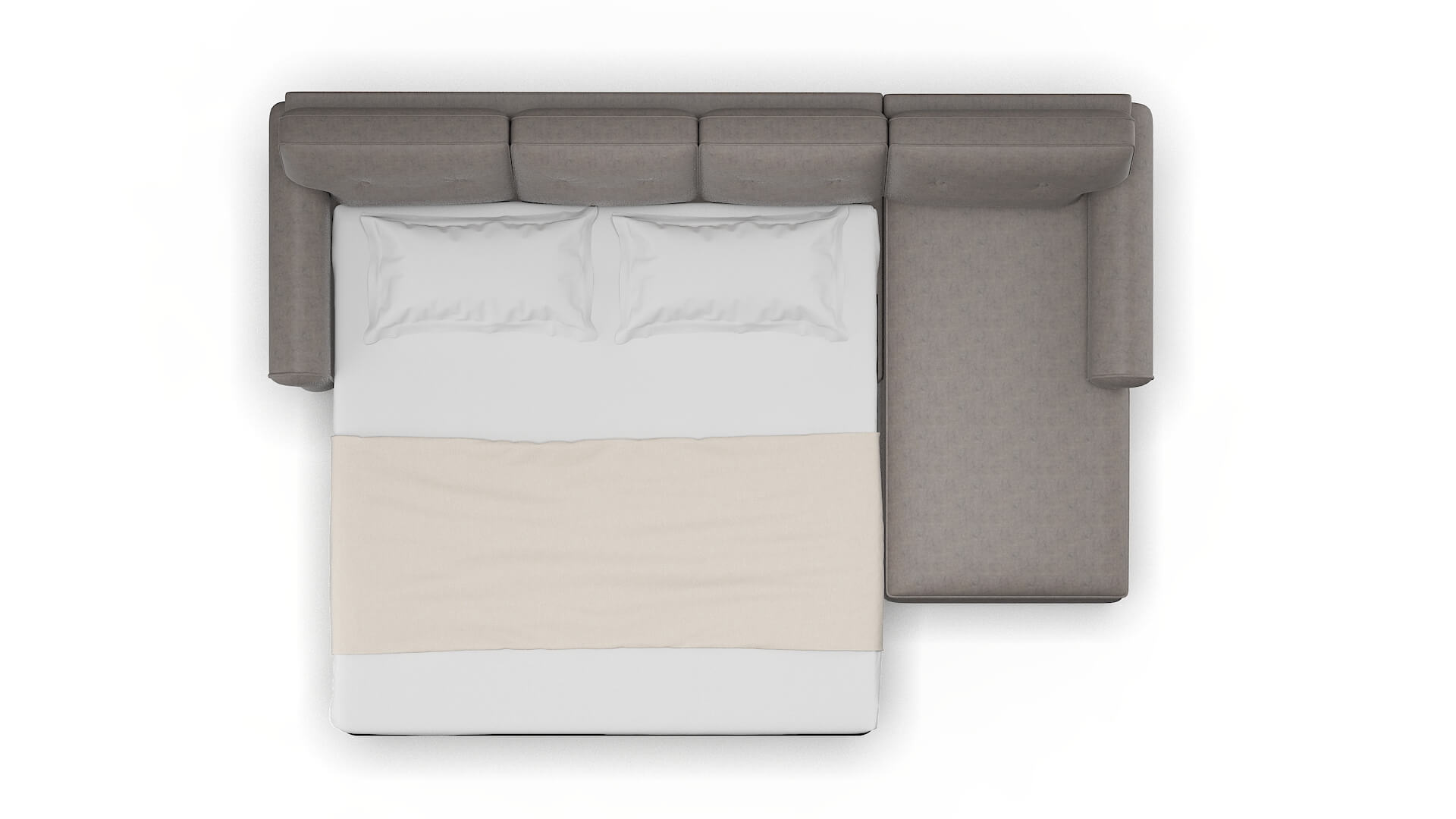 Farah Suave Slate Panel Sleeper Espresso legs 3