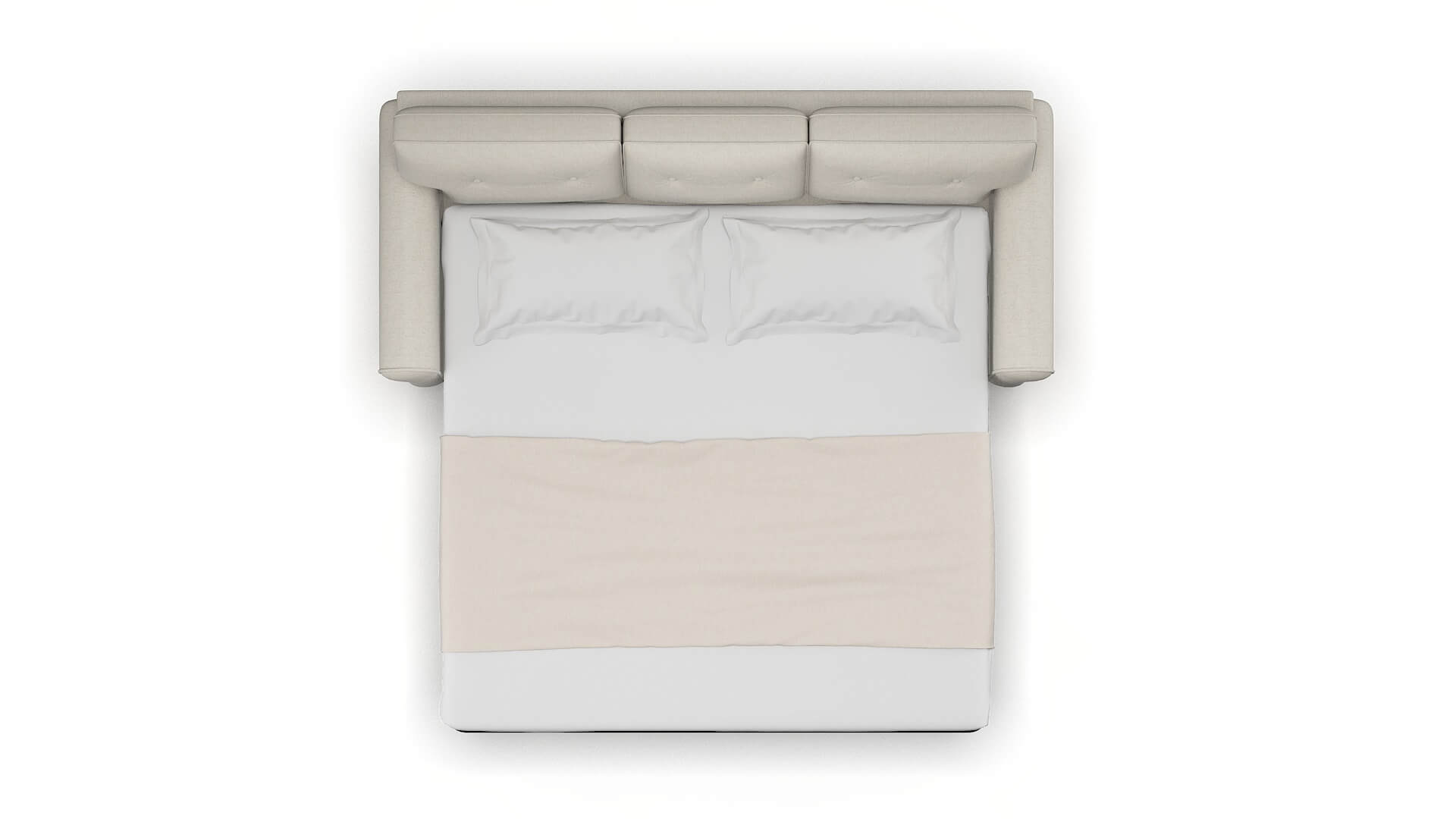 Farah Terrain Natural Sofa Sleeper Espresso legs 3