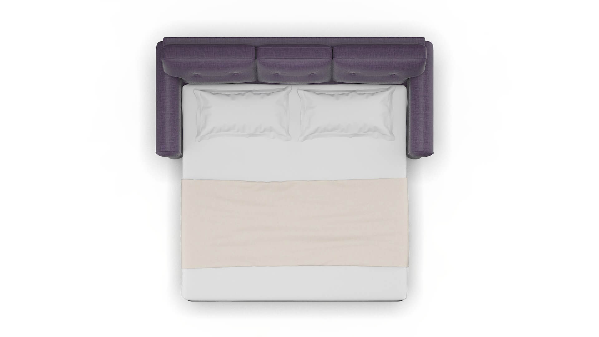 Farah Tess Blackberry Sofa Sleeper Espresso legs 3