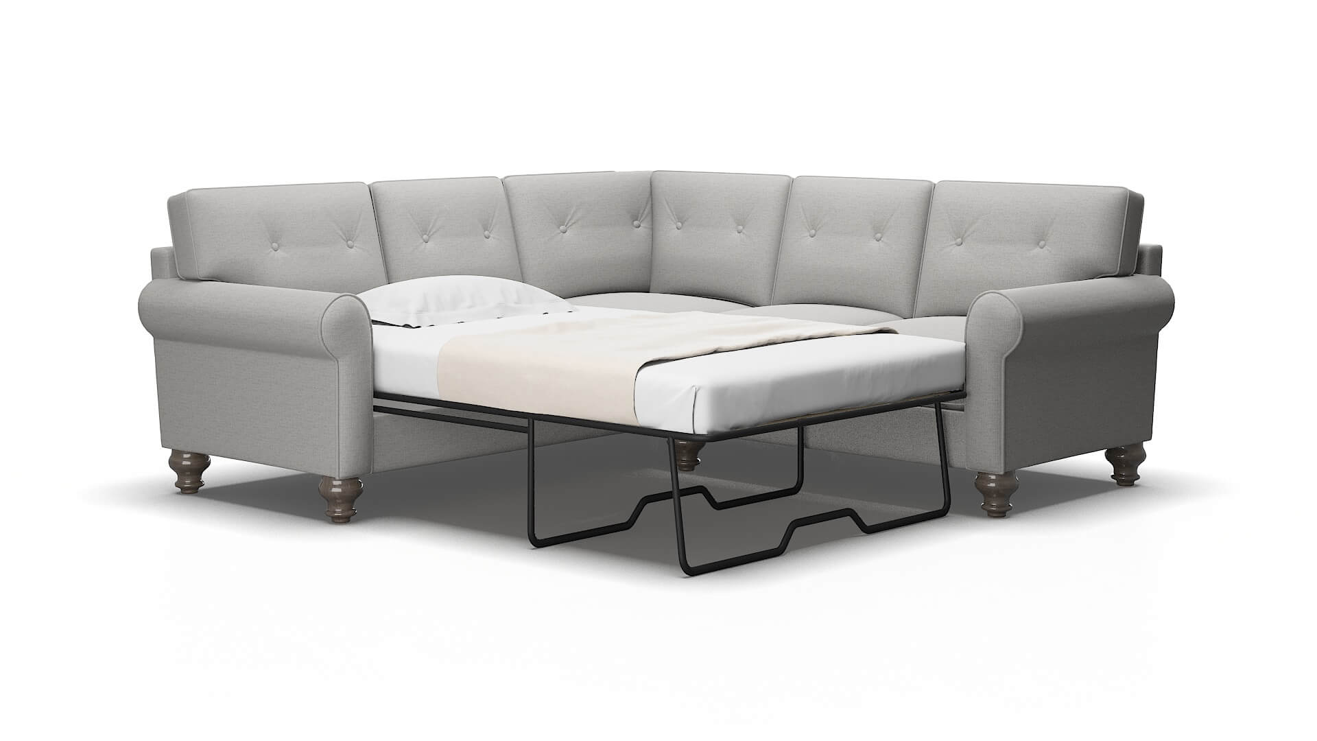 Farah Urban_d Pepper Sectional Sleeper Espresso legs 2