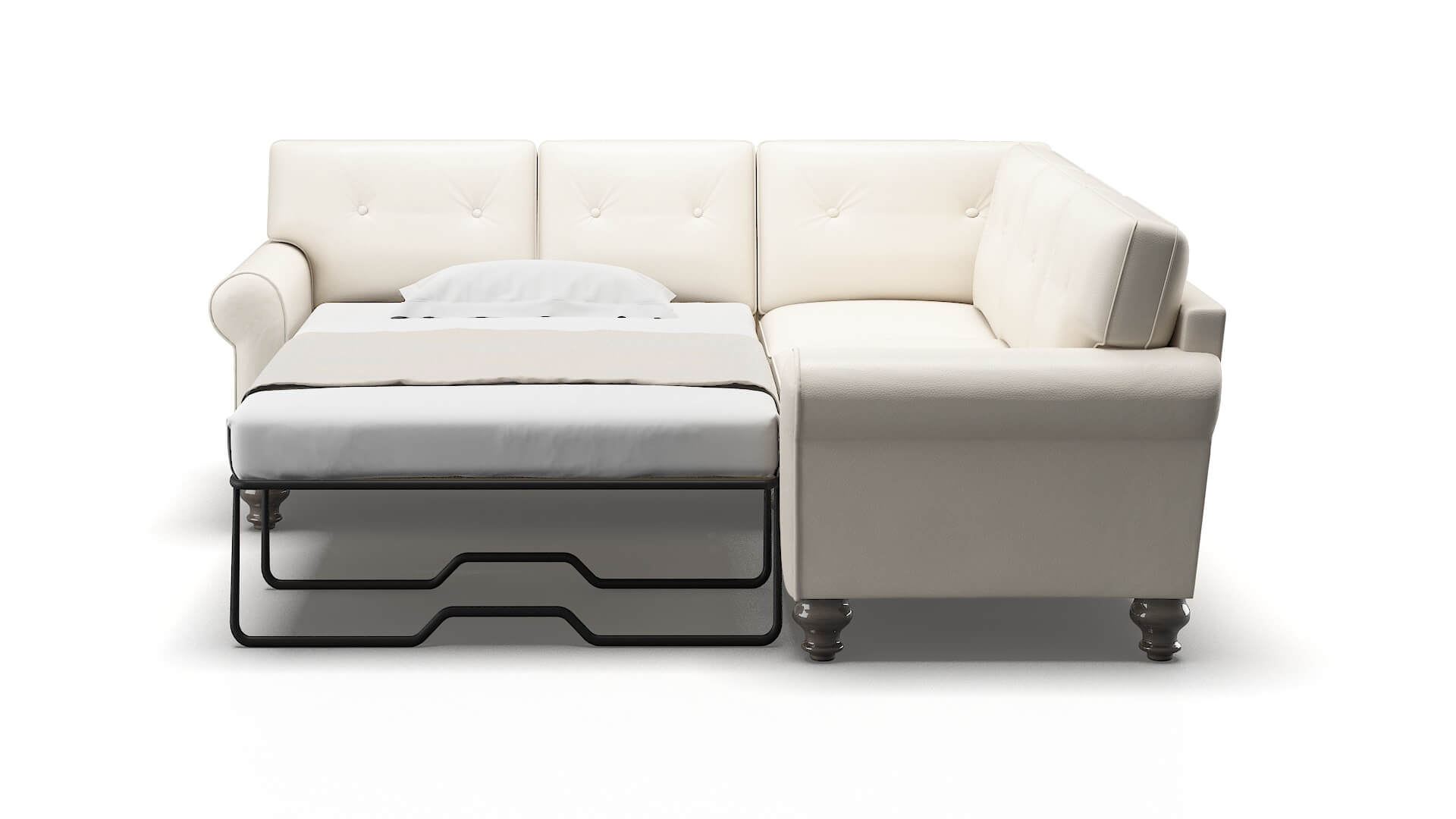 Farah Urban_d Snow Sectional Sleeper Espresso legs 1